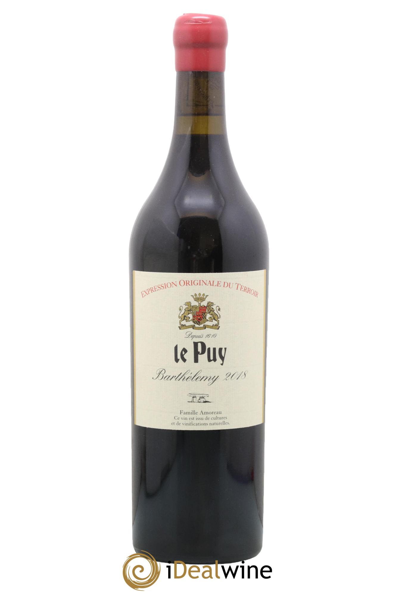 Le Puy - Cuvée Barthélemy 2018 - Lot de 1 bouteille - 0