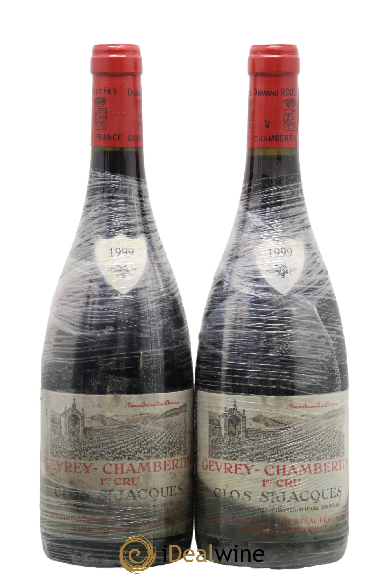 Gevrey-Chambertin 1er Cru Clos Saint-Jacques Armand Rousseau (Domaine) 1999 - Lot de 2 bouteilles - 0