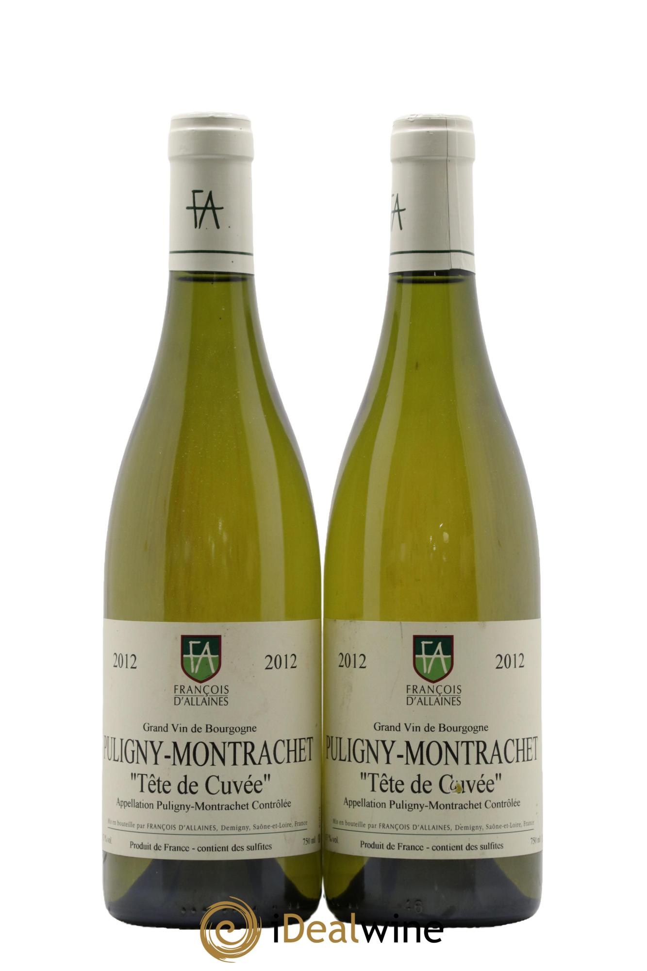 Puligny-Montrachet Tête de Cuvée Maison François d'Allaines 2012 - Lotto di 2 bottiglie - 0