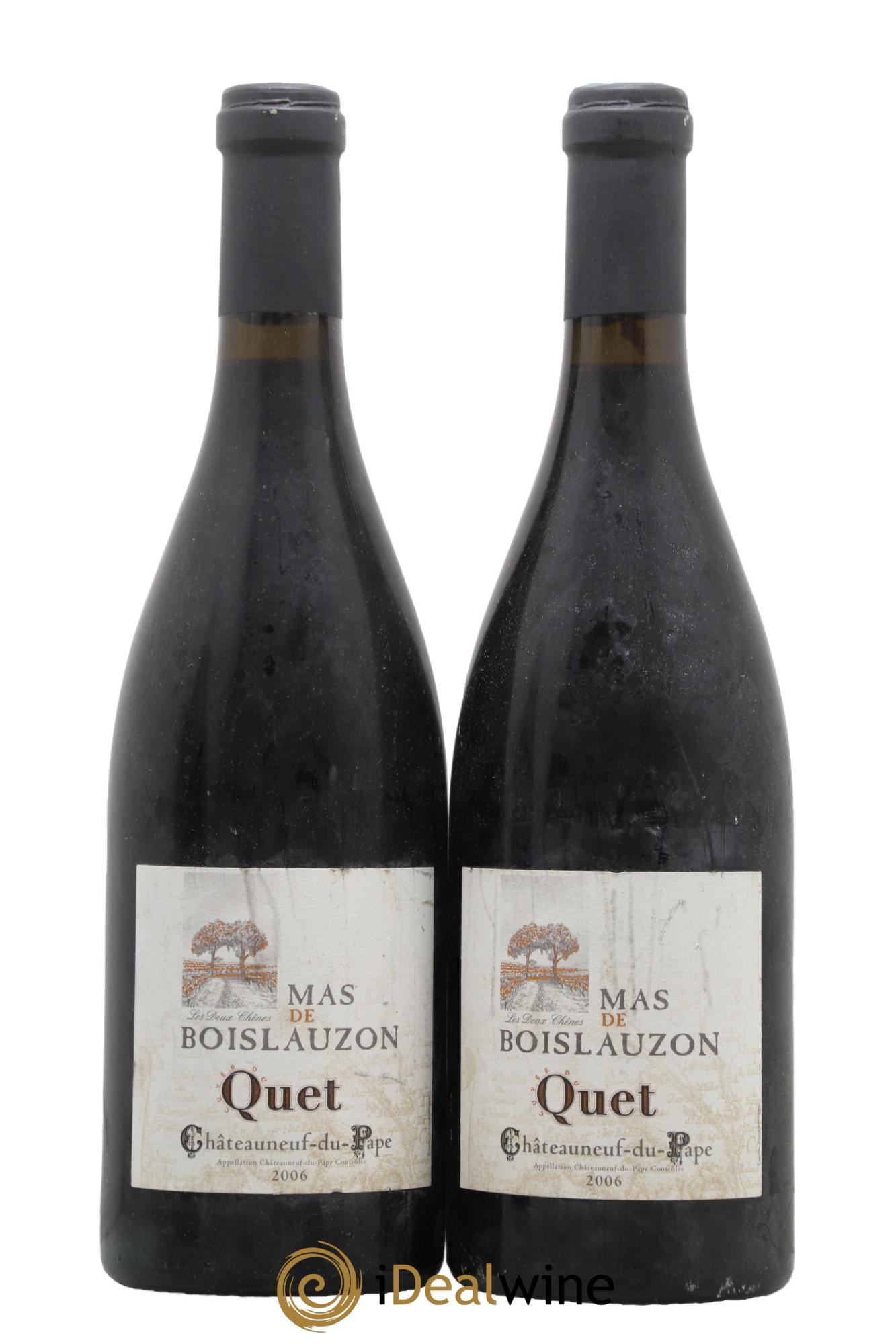 Châteauneuf-du-Pape Mas de Boislauzon Cuvée du Quet Christine et Daniel Chaussy 2006 - Lot de 2 bouteilles - 0