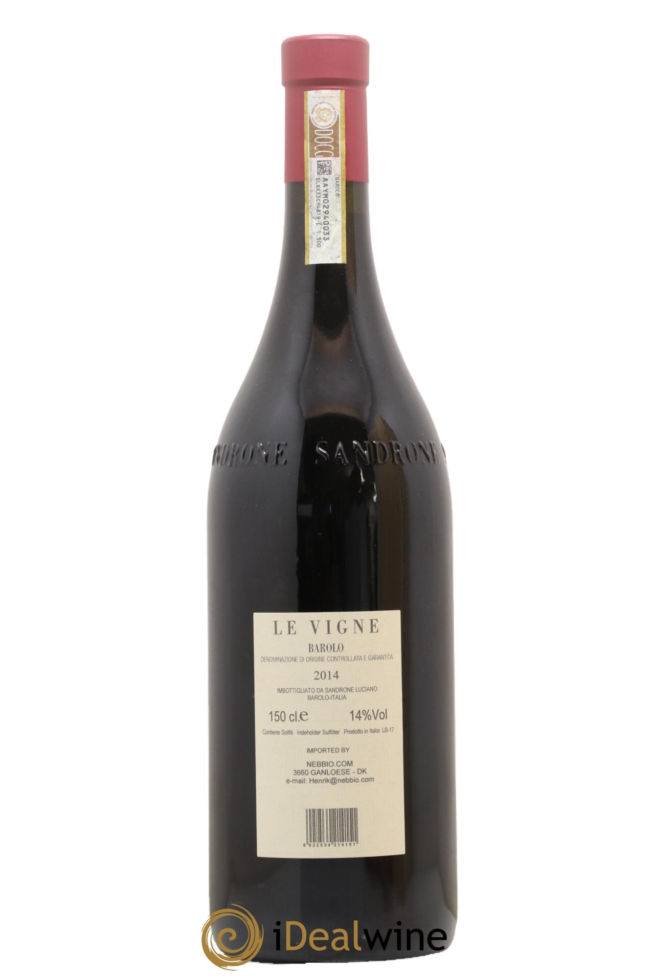 Barolo DOCG Le Vigne Luciano Sandrone 2014 - Posten von 1 Magnum - 2