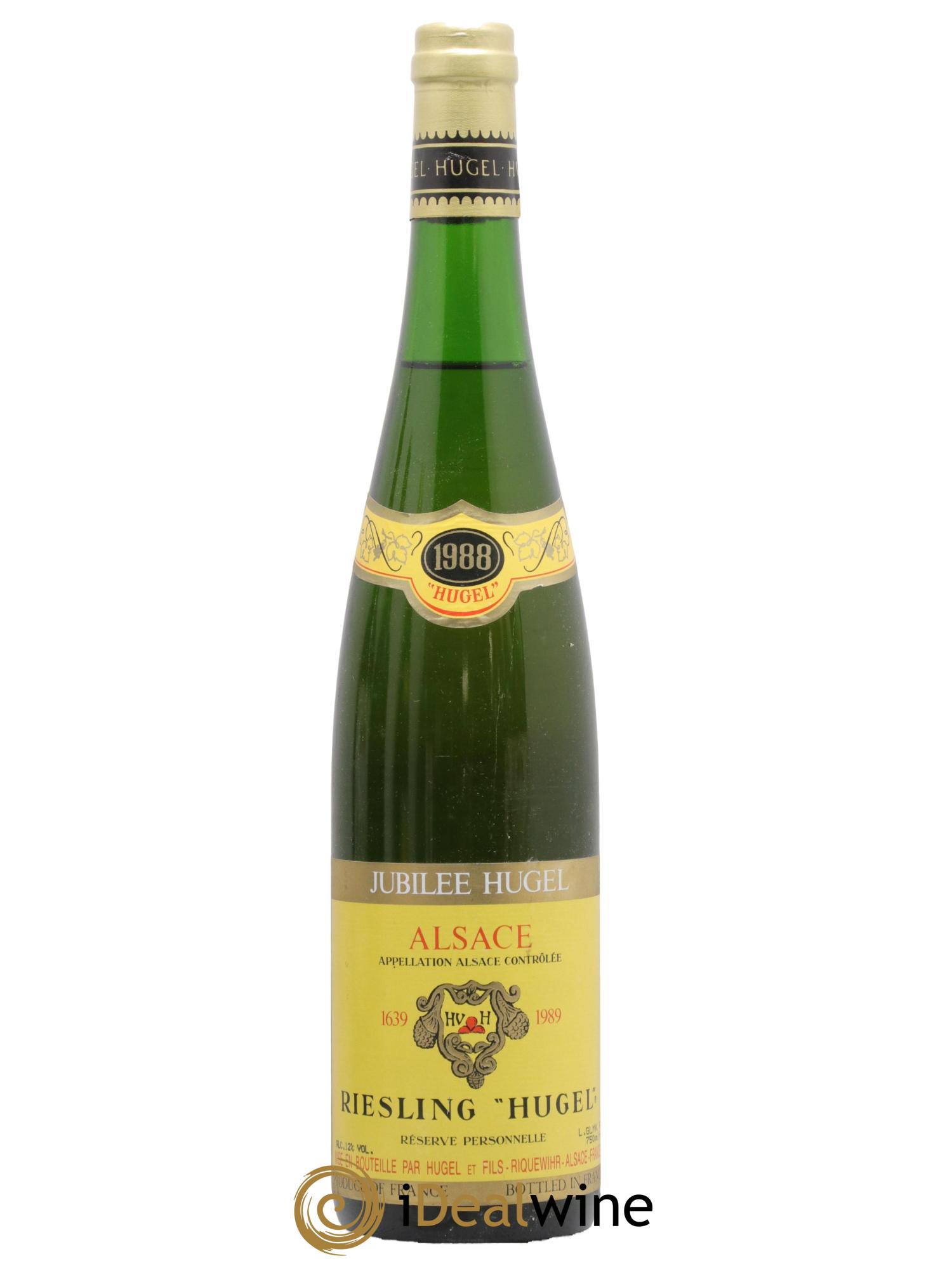 Riesling Réserve Personnelle Jubilee Hugel (Domaine) 1988 - Lotto di 1 bottiglia - 0