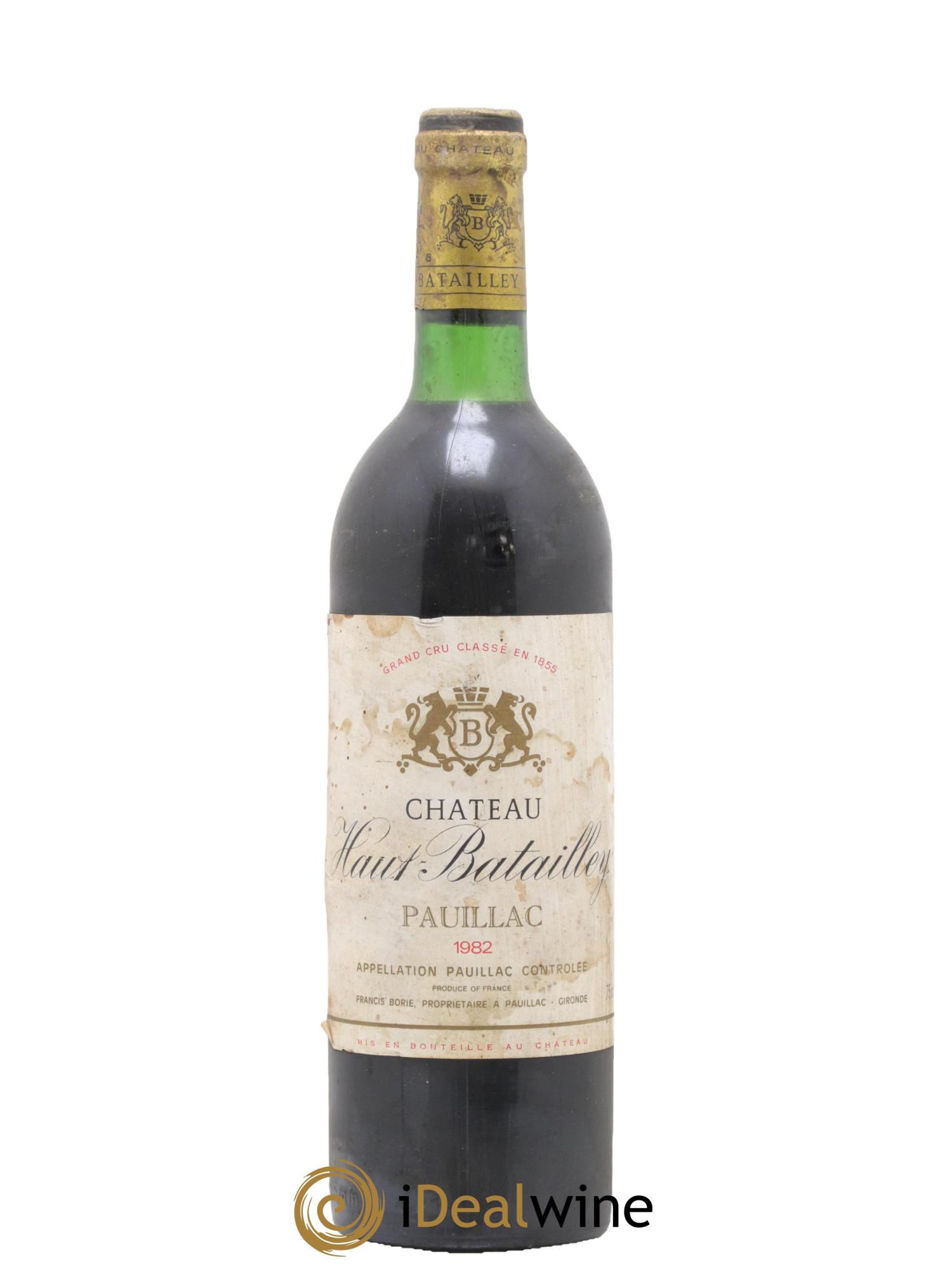 Château Haut Batailley 5ème Grand Cru Classé 1982 - Lot de 1 bouteille - 0