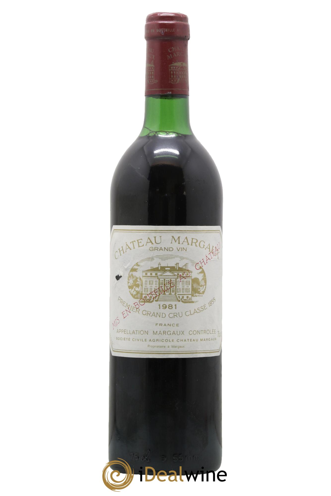 Château Margaux 1er Grand Cru Classé 1981 - Lotto di 1 bottiglia - 0