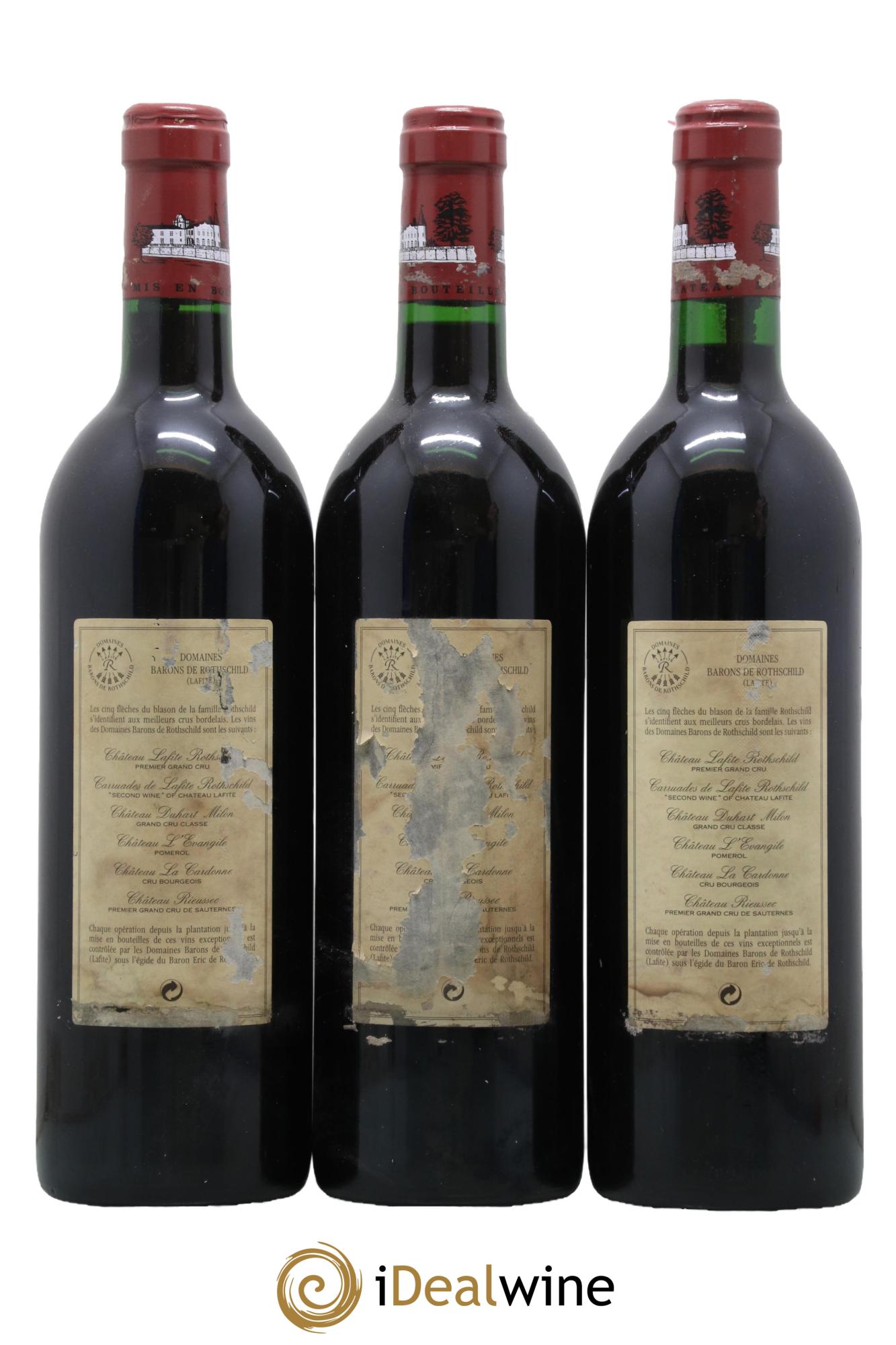 Château Lafite Rothschild 1er Grand Cru Classé 1991 - Lotto di 3 bottiglie - 1