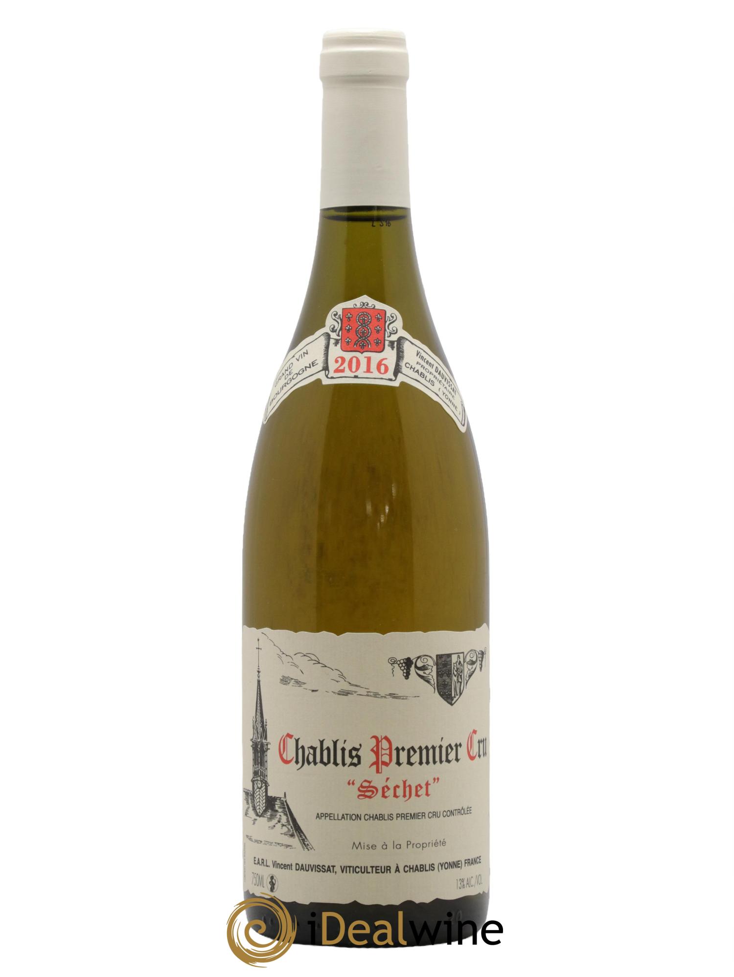 Chablis 1er Cru Séchet Vincent Dauvissat (Domaine) 2016 - Lotto di 1 bottiglia - 0