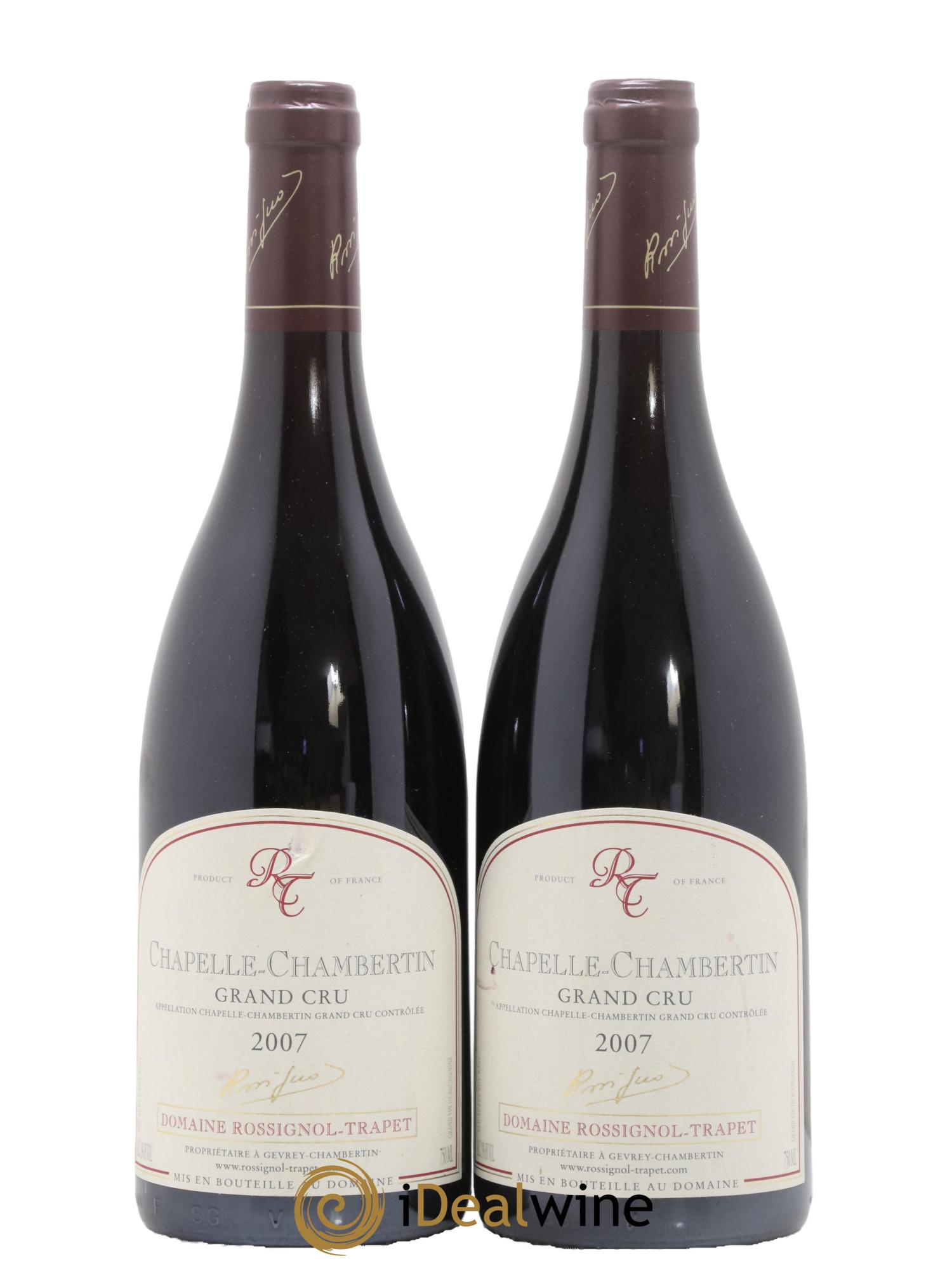 Chapelle-Chambertin Grand Cru Rossignol-Trapet (Domaine) 2007 - Lot de 2 bouteilles - 0