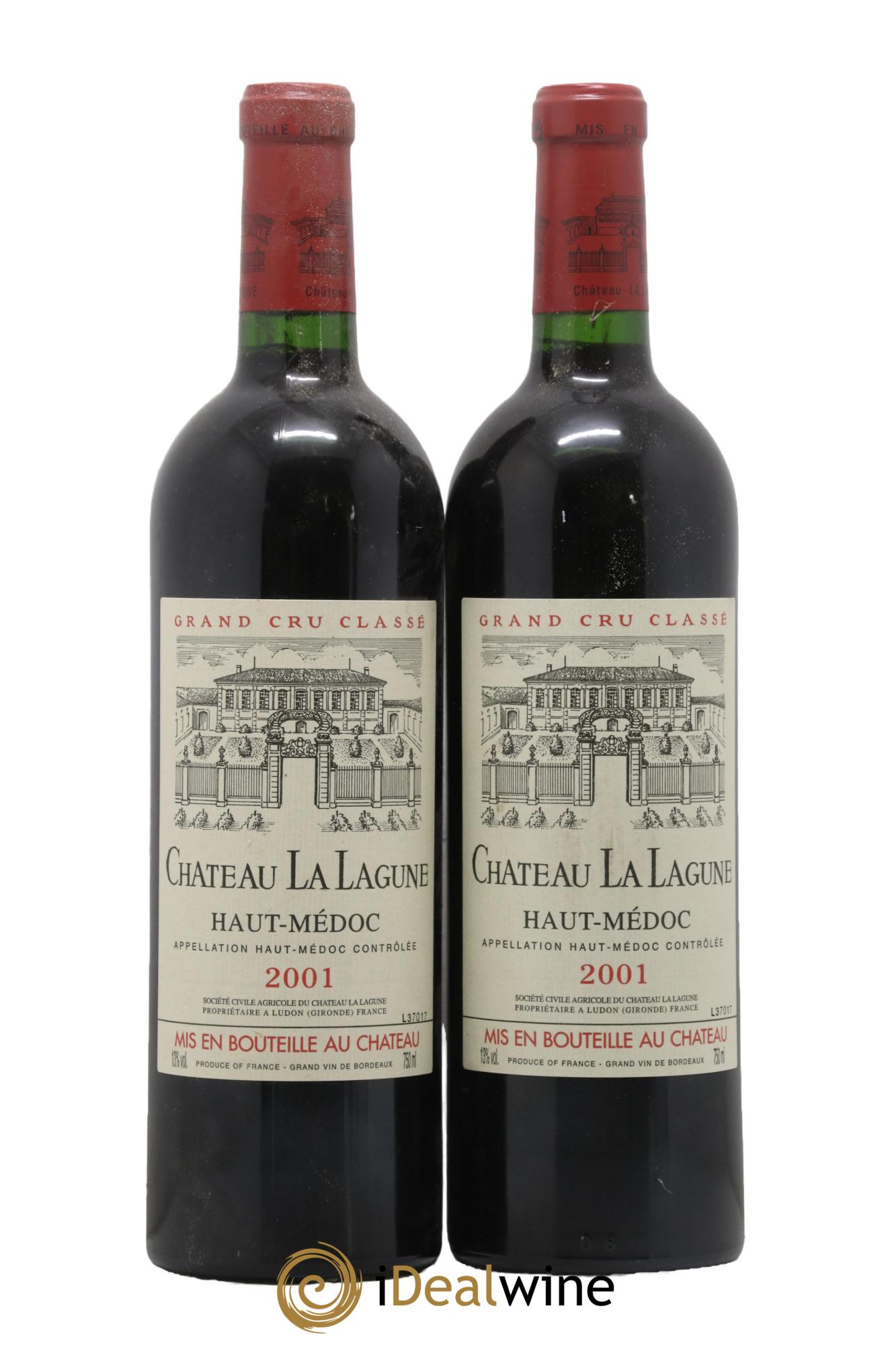 Château la Lagune 3ème Grand Cru Classé 2001 - Lotto di 2 bottiglie - 0