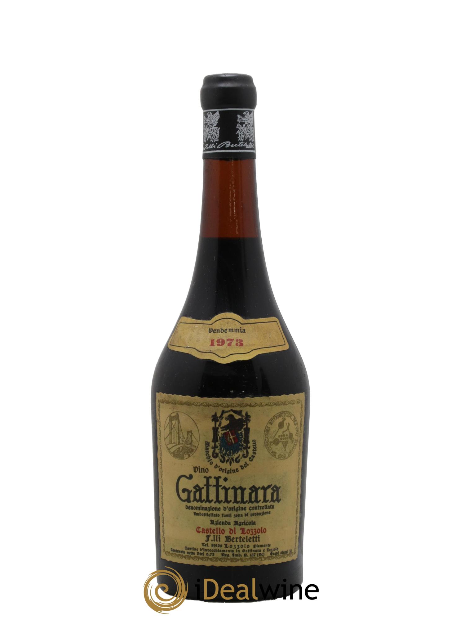 Gattinara DOCG Berteletti Castello Di Lozzolo 1973 - Lot de 1 bouteille - 0