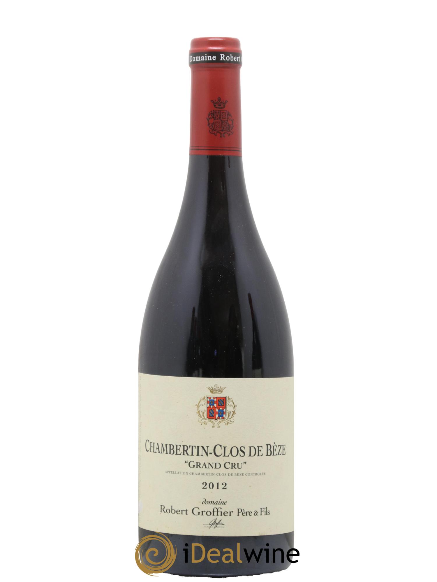 Chambertin Clos de Bèze Grand Cru Robert Groffier Père & Fils (Domaine) 2012 - Lot de 1 bouteille - 0