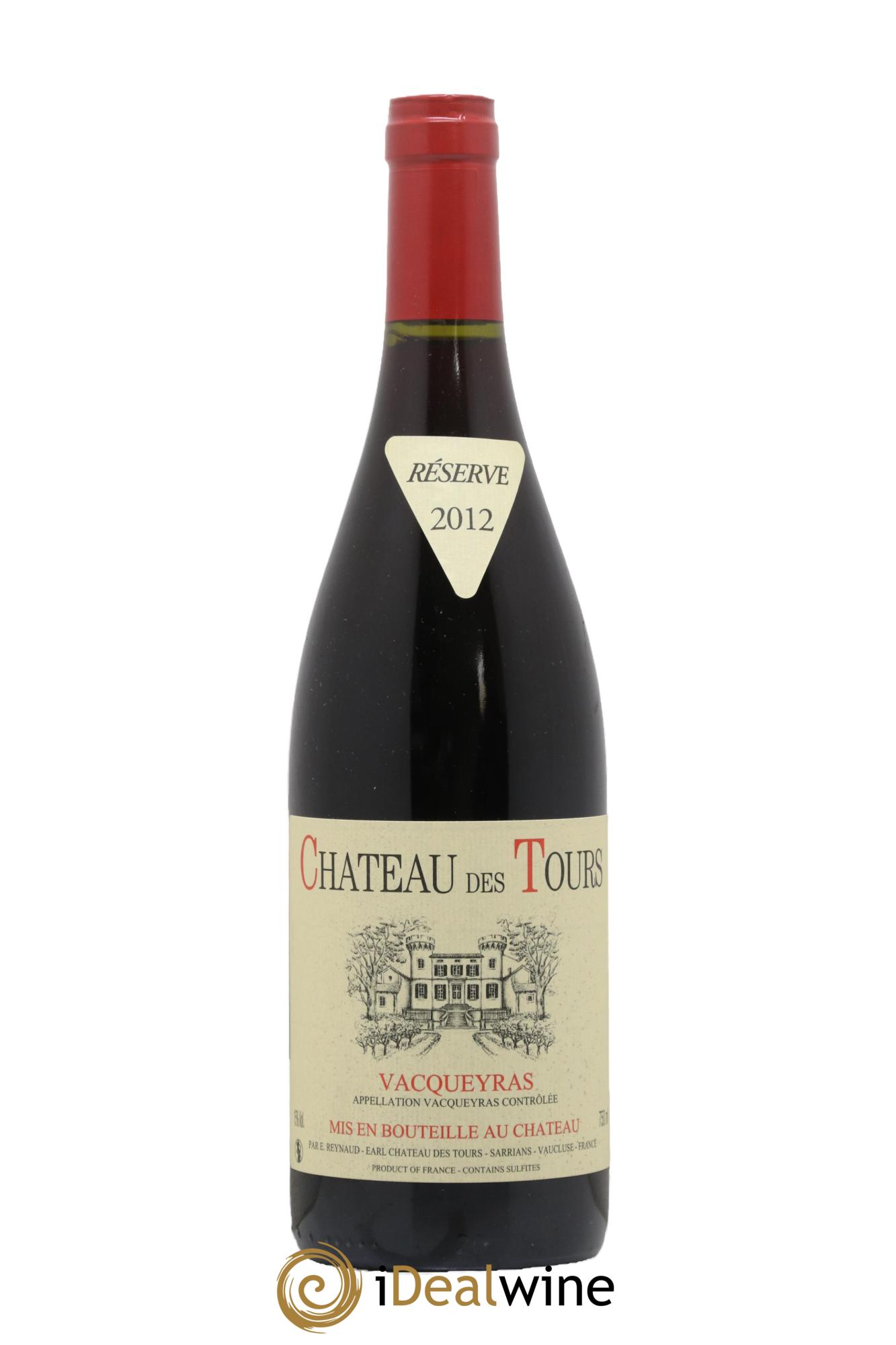 Vacqueyras Château des Tours Emmanuel Reynaud 2012 - Posten von 1 Flasche - 0