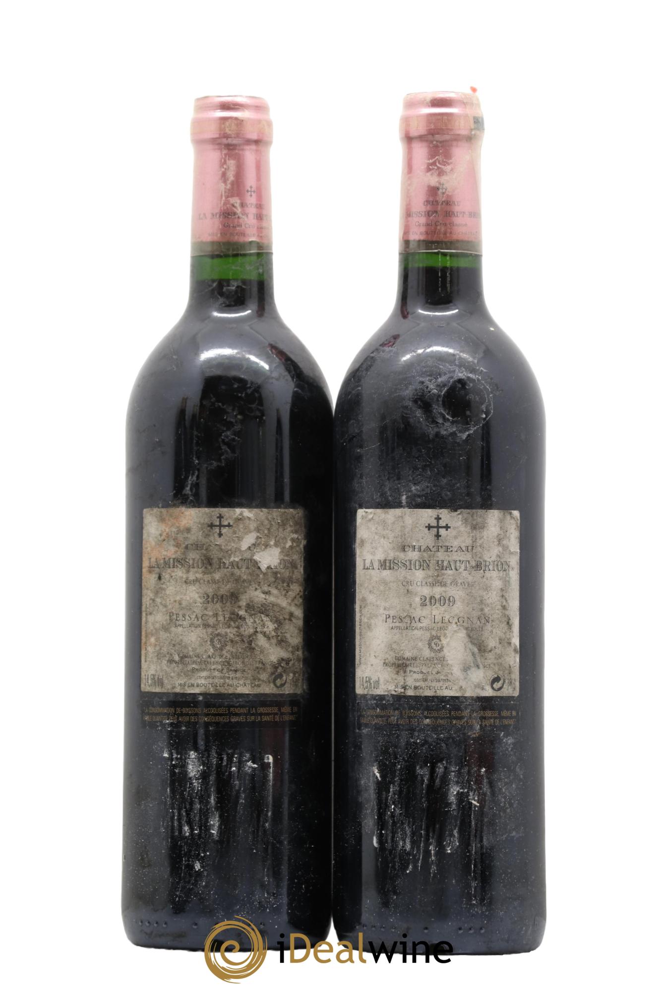 Château la Mission Haut-Brion Cru Classé de Graves 2009 - Posten von 2 Flaschen - 1