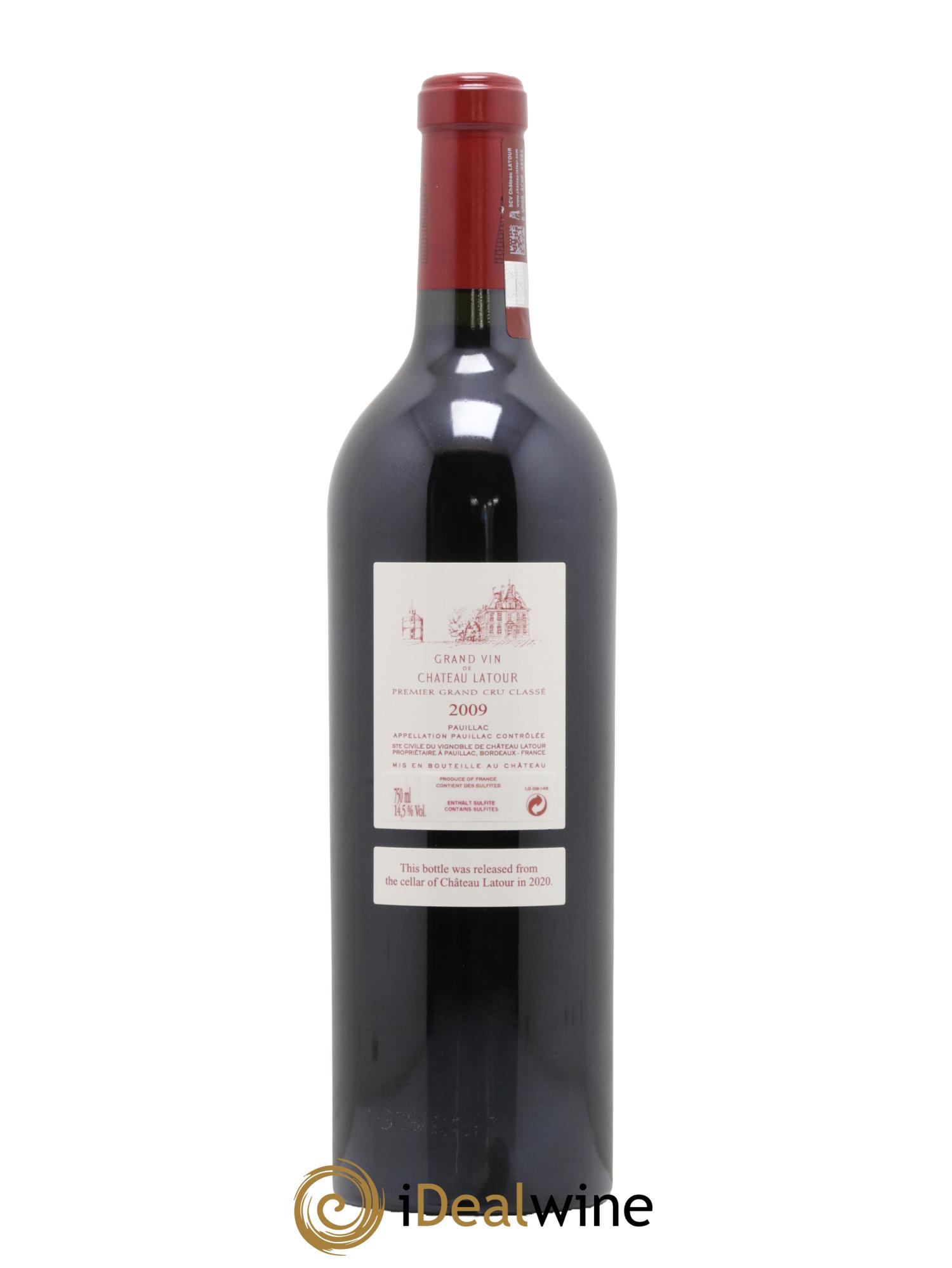 Château Latour 1er Grand Cru Classé 2009 - Lot de 1 bouteille - 1