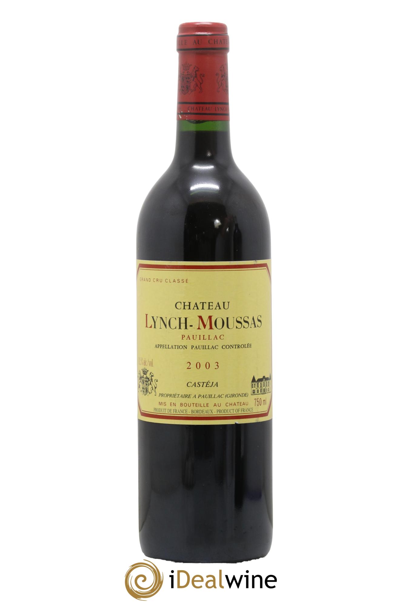 Château Lynch Moussas 5ème Grand Cru Classé  2003 - Lotto di 1 bottiglia - 0