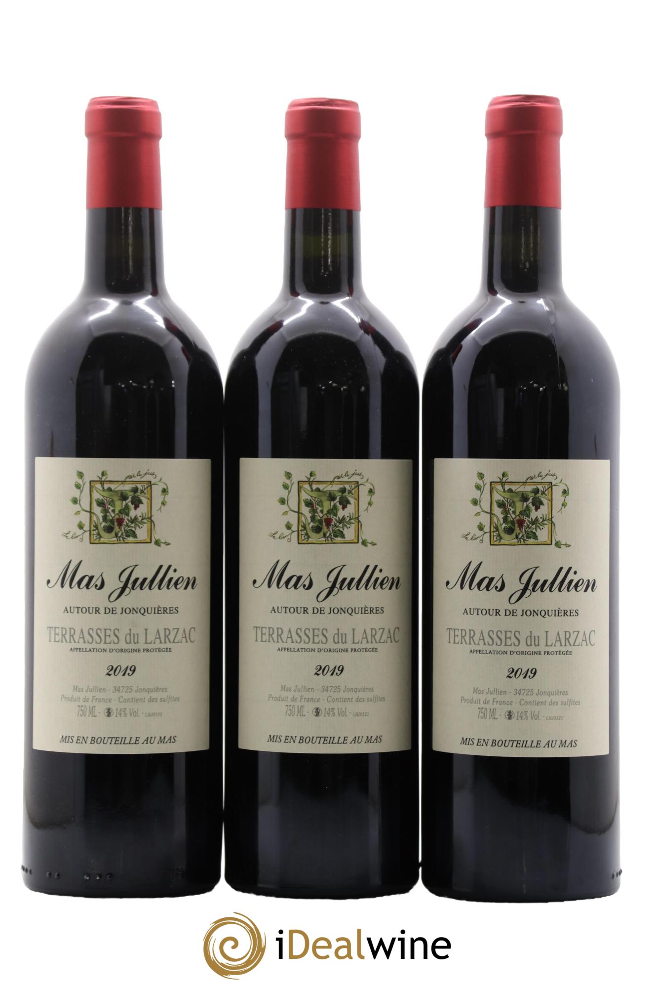 Coteaux du Languedoc - Terrasses du Larzac Mas Jullien  Autour de Jonquières Olivier Jullien 2019 - Lot de 3 bouteilles - 0