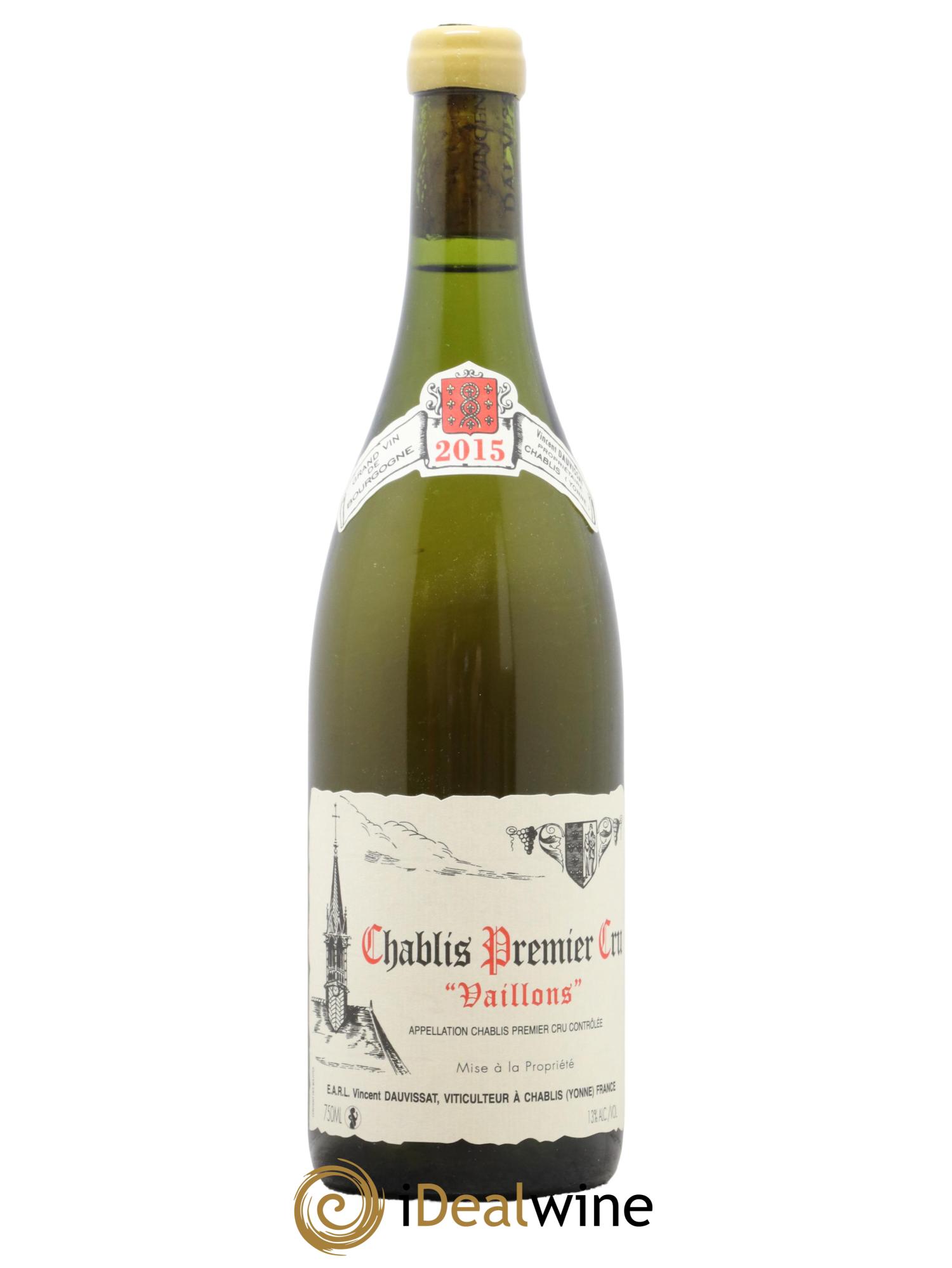 Chablis 1er Cru Vaillons Vincent Dauvissat (Domaine) 2015 - Lotto di 1 bottiglia - 0