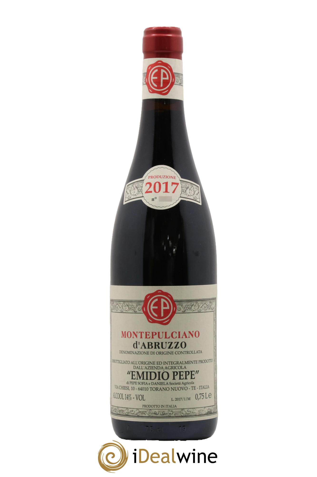 Montepulciano d'Abruzzo DOC Emidio Pepe 2017 - Lot de 1 bouteille - 0