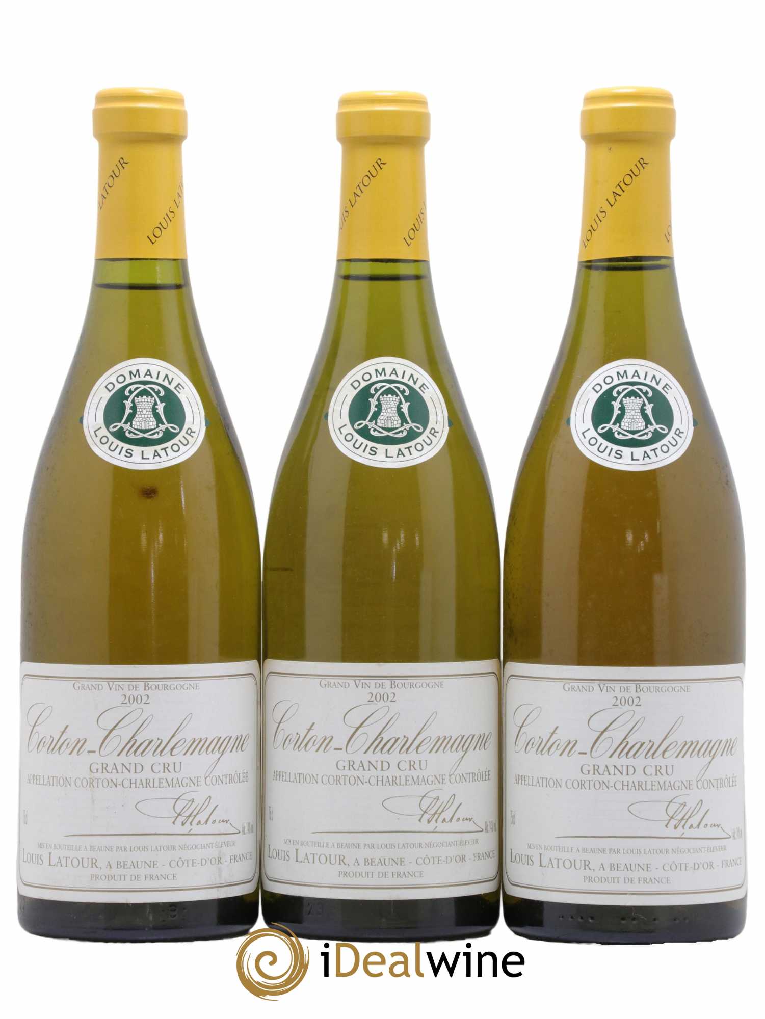 Corton-Charlemagne Grand Cru Louis Latour 2002 - Lot of 3 bottles - 0