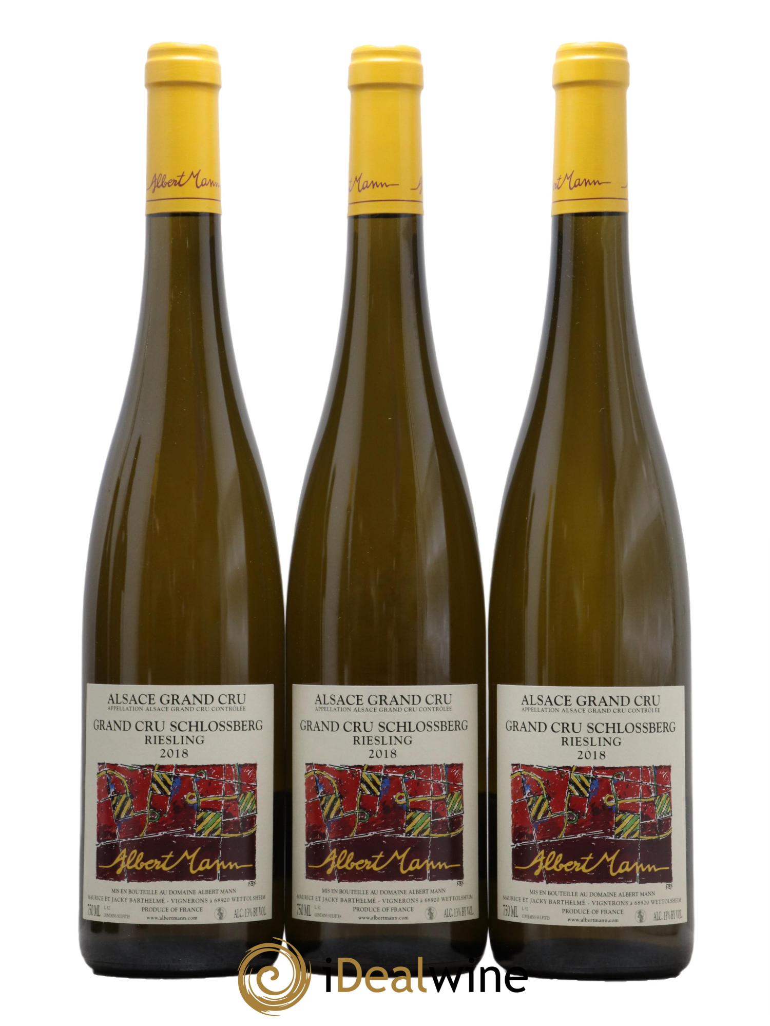 Alsace Riesling Grand Cru Schlossberg Albert Mann 2018 - Lot de 3 bouteilles - 0