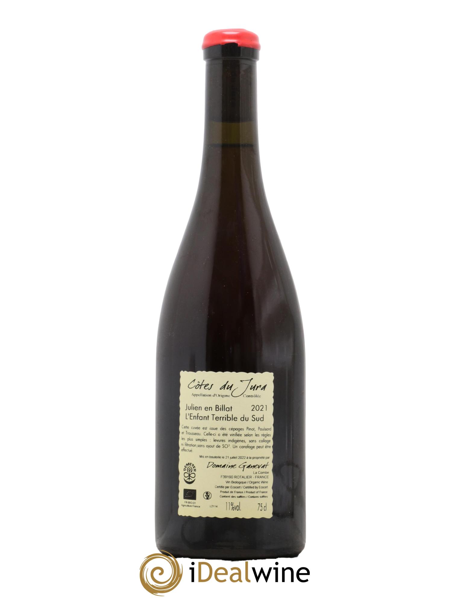 Côtes du Jura Julien en Billat l'enfant terrible du Sud Jean-François Ganevat (Domaine) 2021 - Lot de 1 bouteille - 1