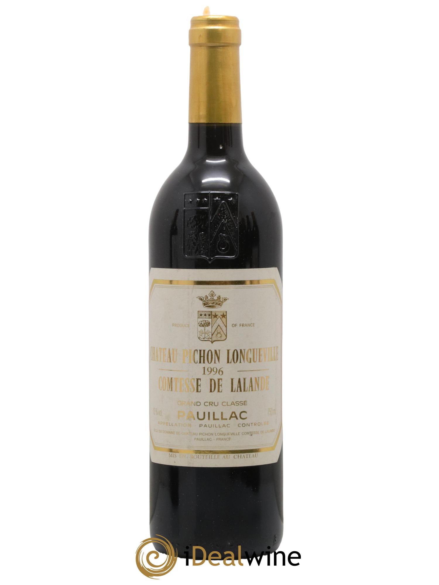 Château Pichon Longueville Comtesse de Lalande 2ème Grand Cru Classé 1996 - Posten von 1 Flasche - 0