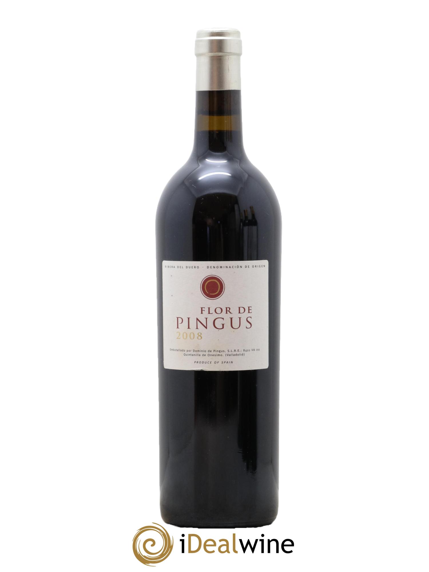 Ribera Del Duero Flor de Pingus Dominio de Pingus - Peter Sisseck 2008 - Lot de 1 bouteille - 0