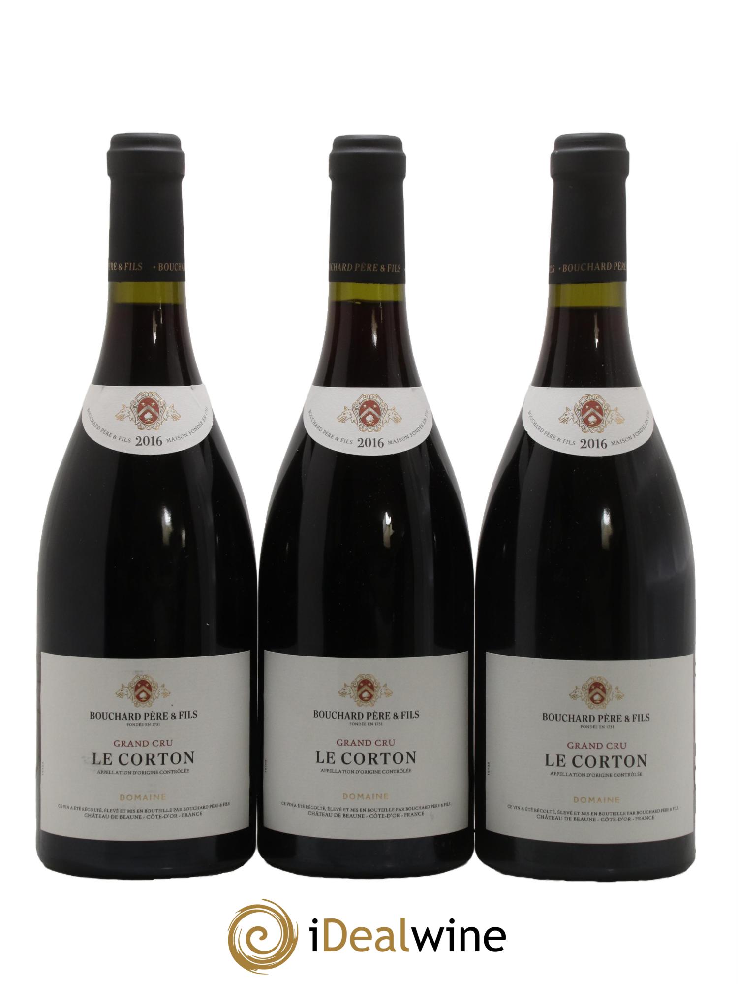 Corton Le Corton Bouchard Père & Fils 2016 - Lot of 3 bottles - 0