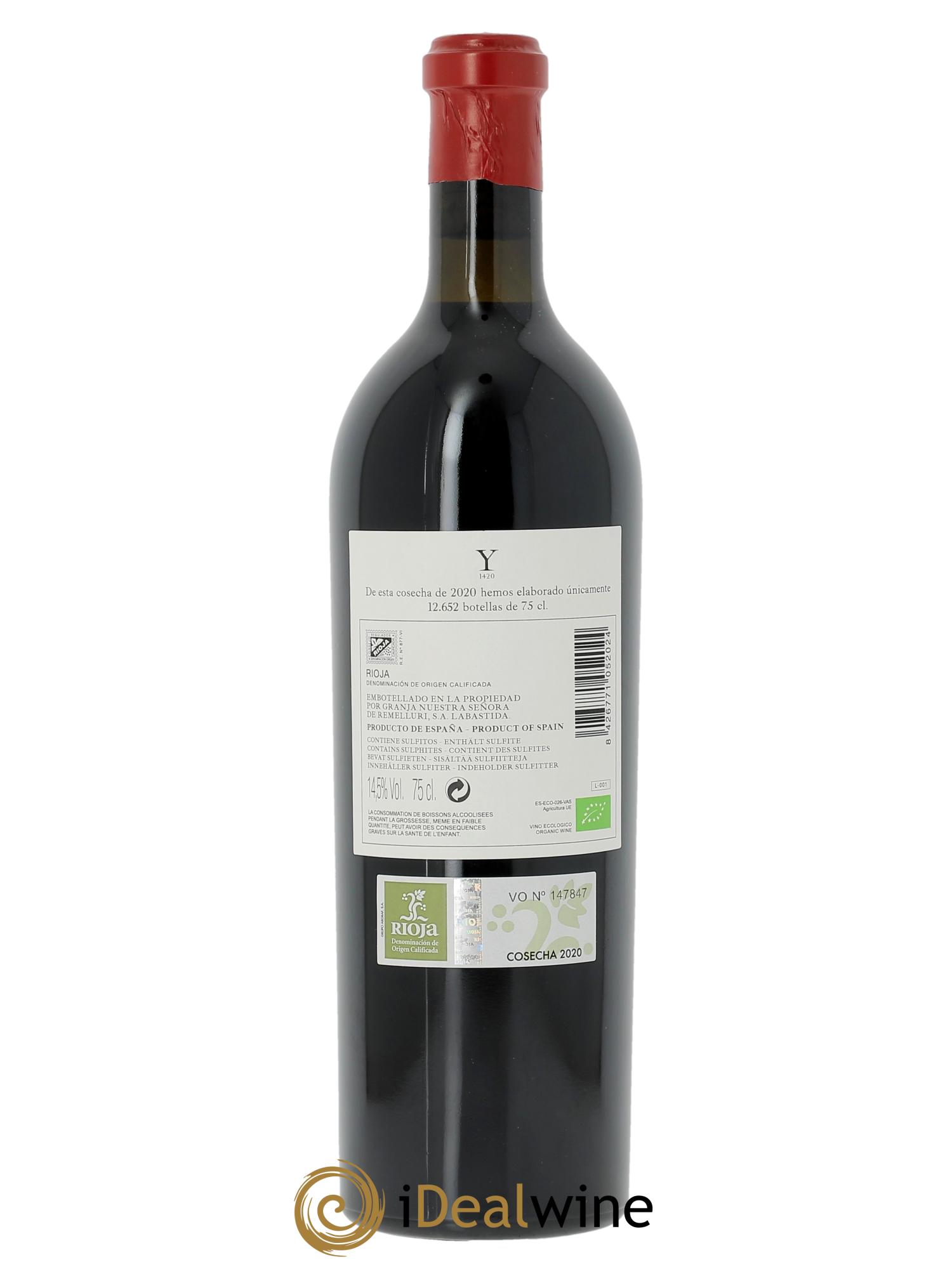 Rioja  Yjar Telmo Rodriguez (Original-holzkiste ab 3 bts) 2020 - Posten von 1 Flasche - 1