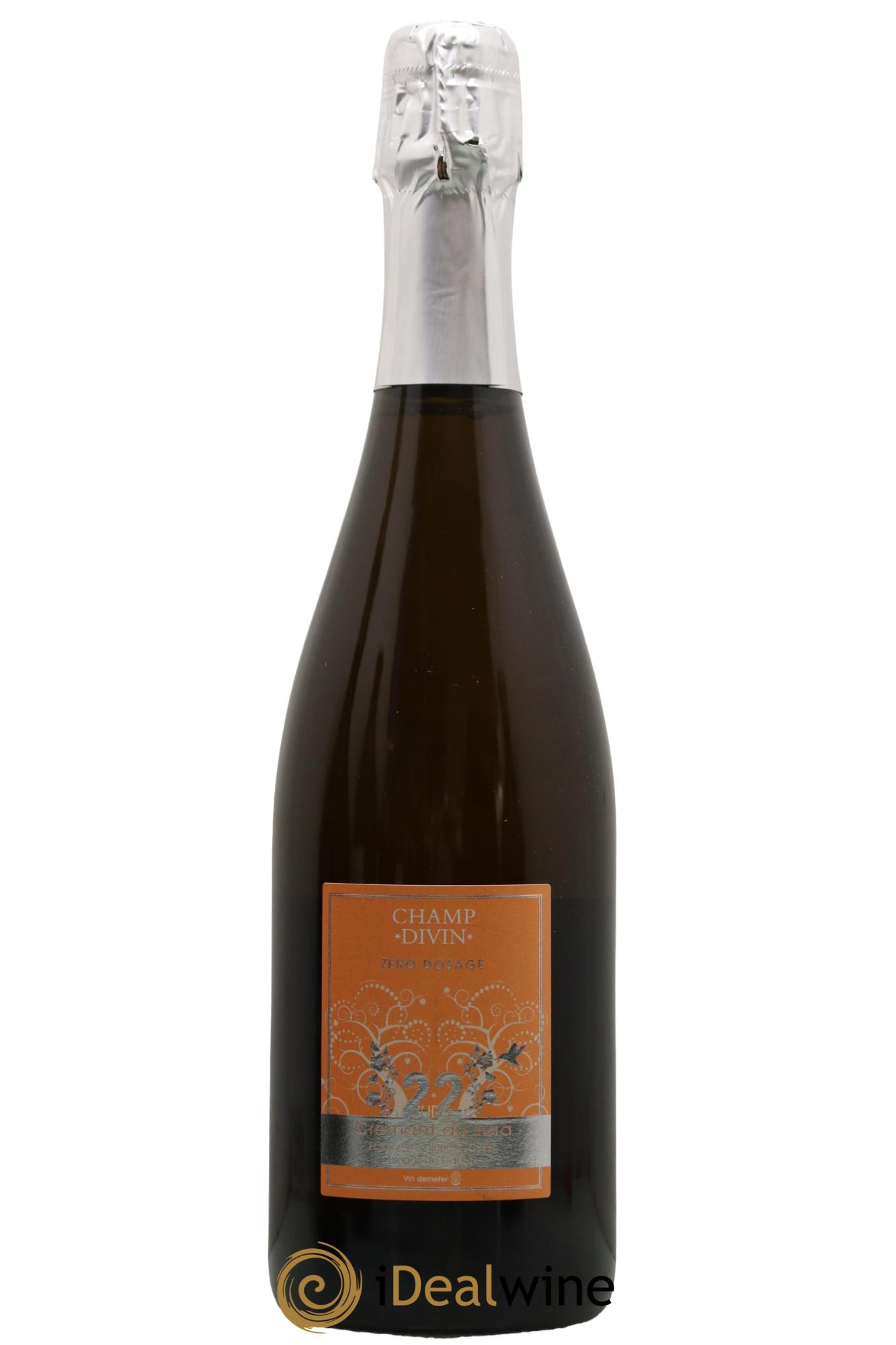 Crémant du Jura Zéro Dosage Champ Divin - Lot de 1 bouteille - 0