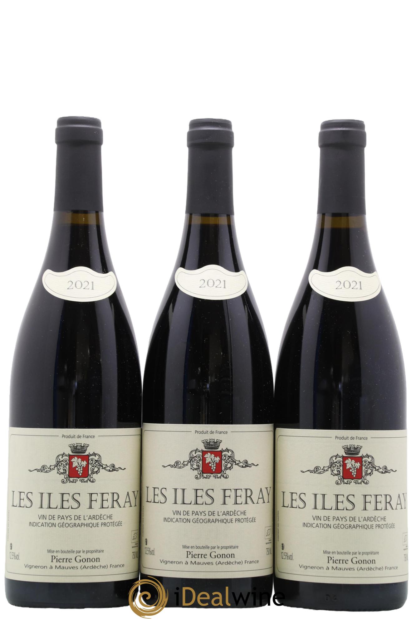 IGP Ardèche Les Iles Feray Gonon (Domaine)  2021 - Posten von 3 Flaschen - 0