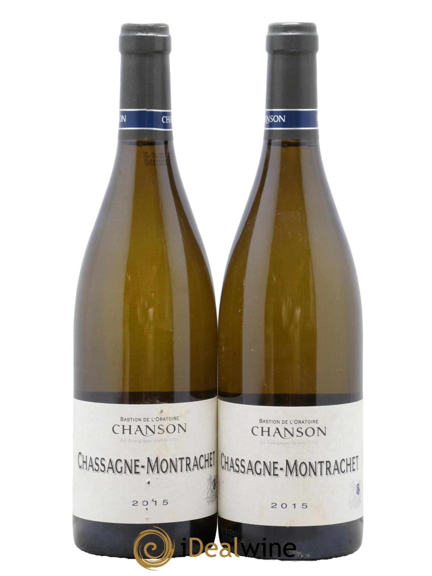 Chassagne-Montrachet Chanson 2015 - Posten von 2 Flaschen - 0