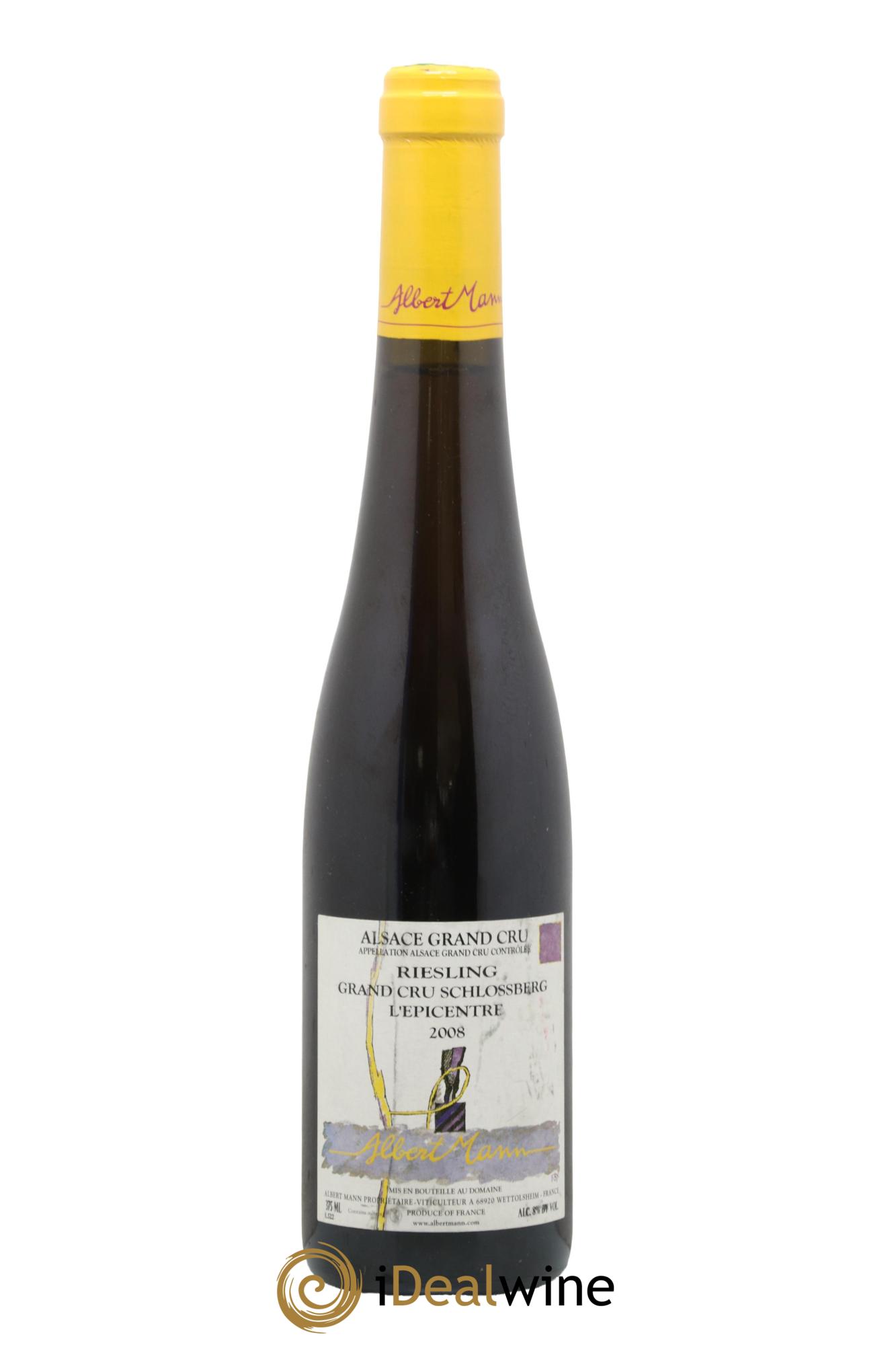 Alsace Riesling Grand Cru Schlossberg l'épicentre Albert Mann 2008 - Lot de 1 demi bouteille - 0