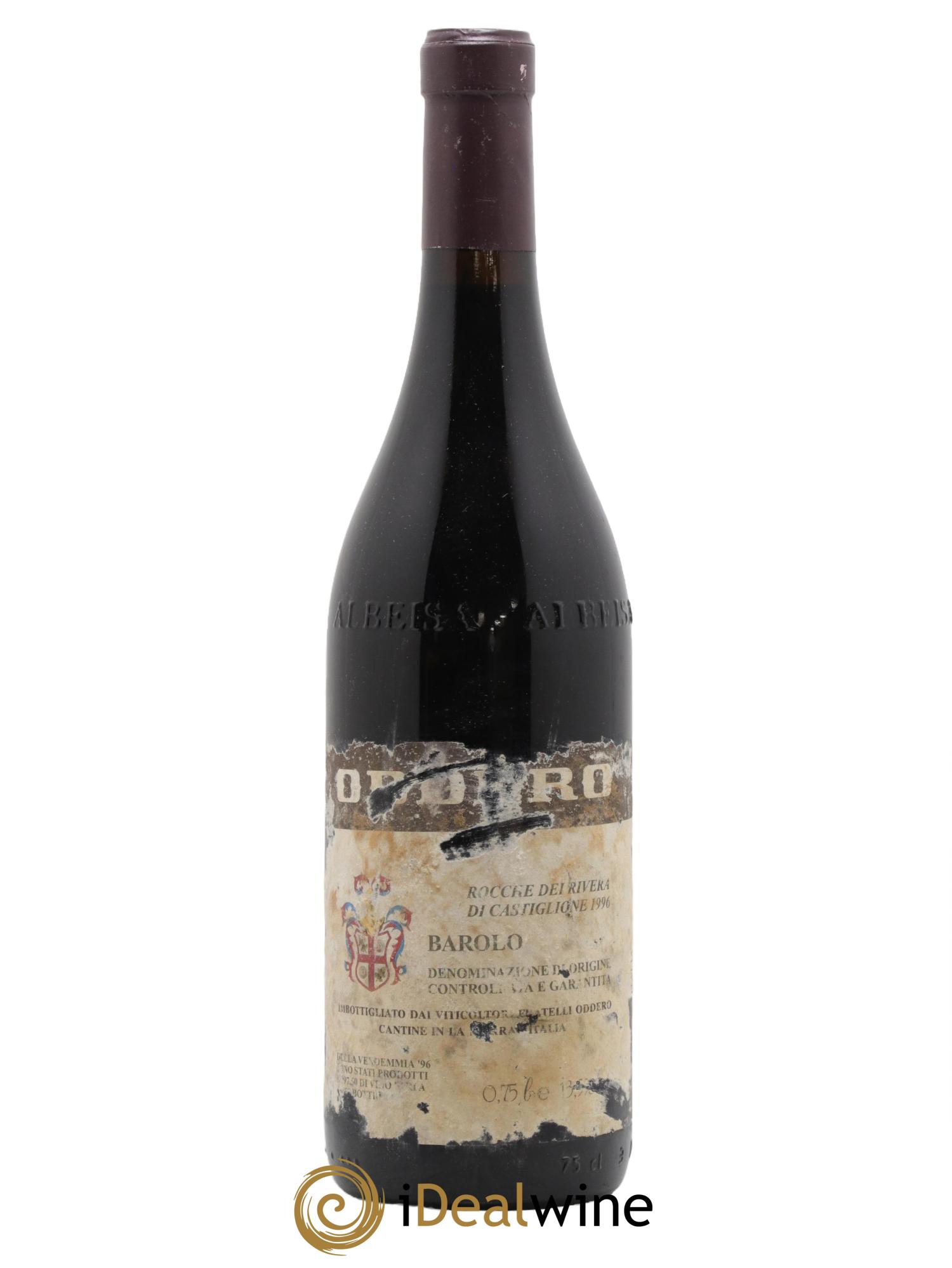 Barolo DOCG Rocche Rivera Figli Luigi Oddero 1996 - Posten von 1 Flasche - 0