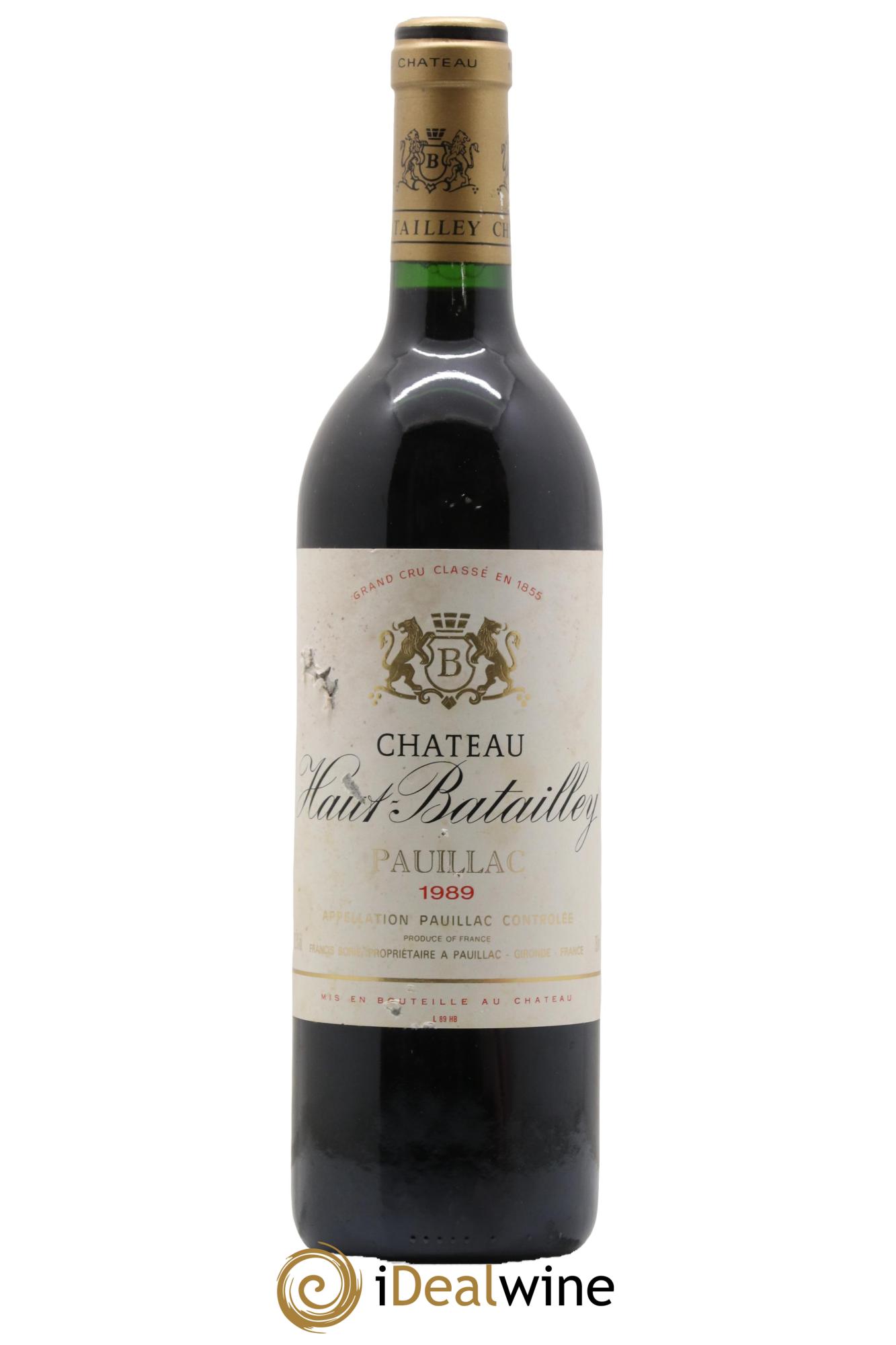 Château Haut Batailley 5ème Grand Cru Classé 1989 - Posten von 1 Flasche - 0