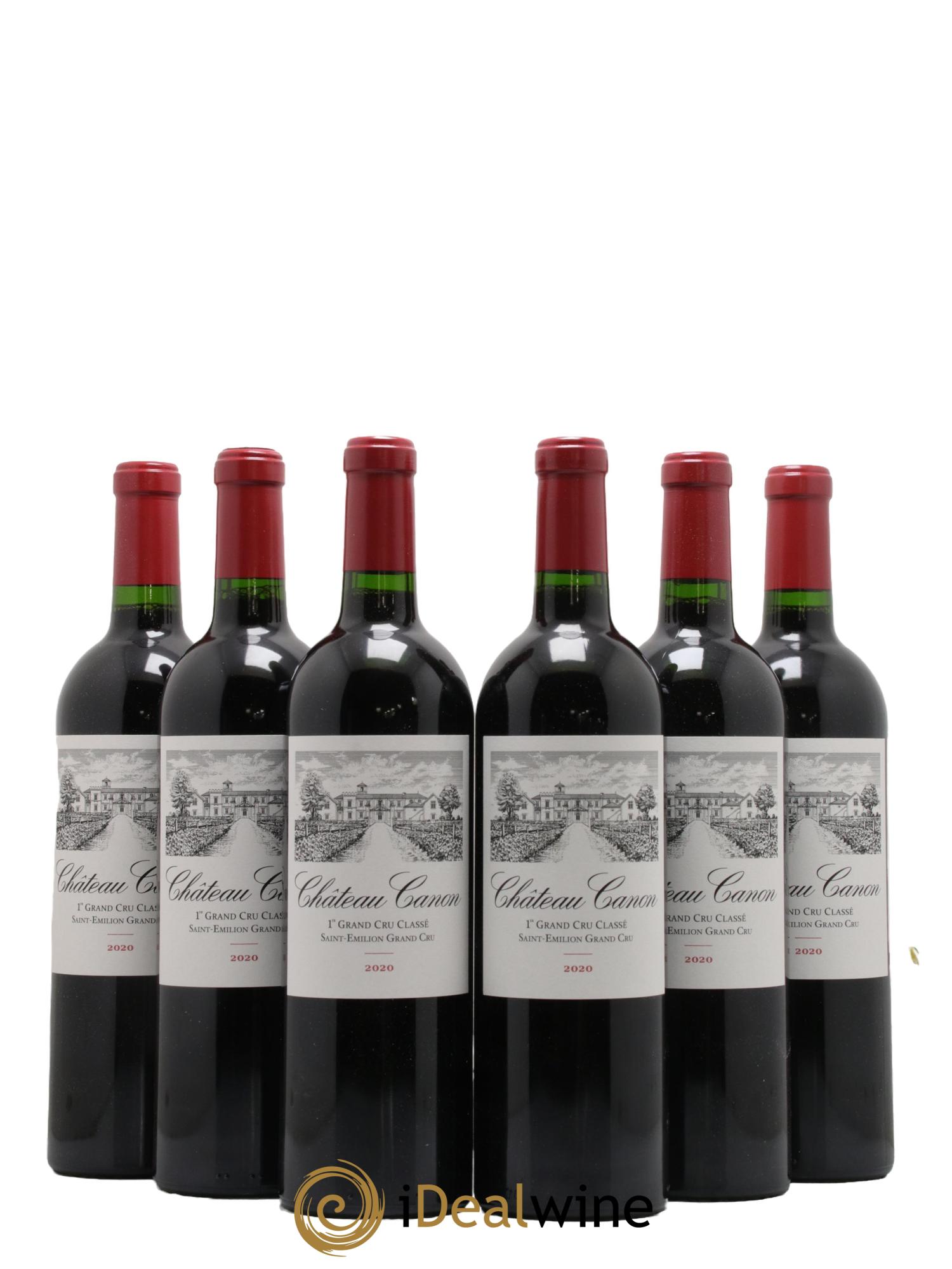 Château Canon 1er Grand Cru Classé B 2020 - Lotto di 6 bottiglie - 0