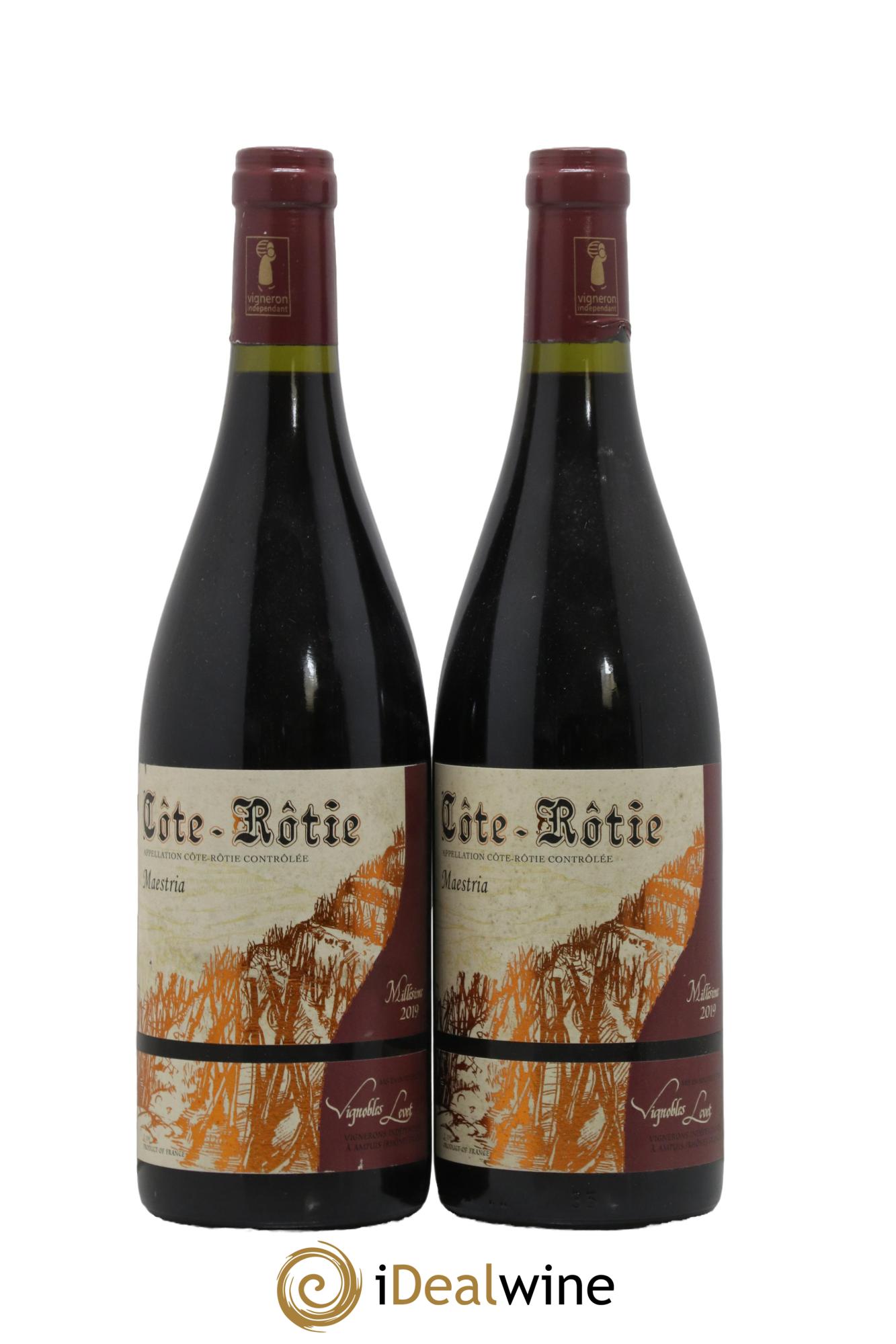 Côte-Rôtie Maestria Vignobles Levet  2019 - Lot of 2 bottles - 0