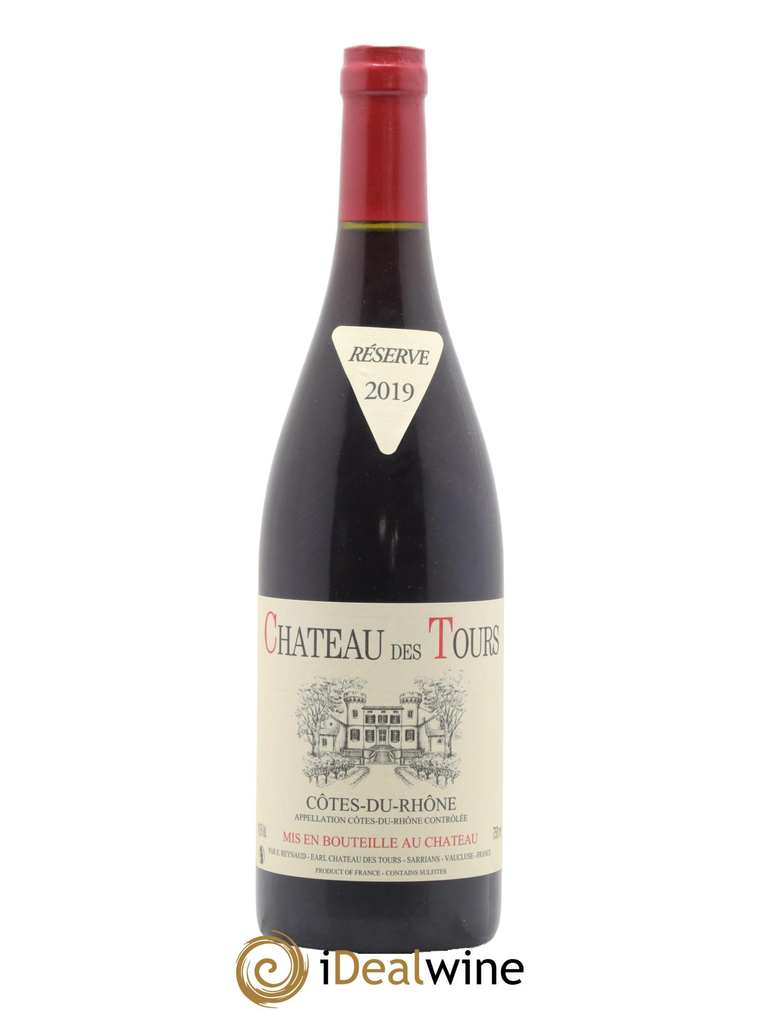 Côtes du Rhône Château des Tours Emmanuel Reynaud 2019 - Lot de 1 bouteille - 0