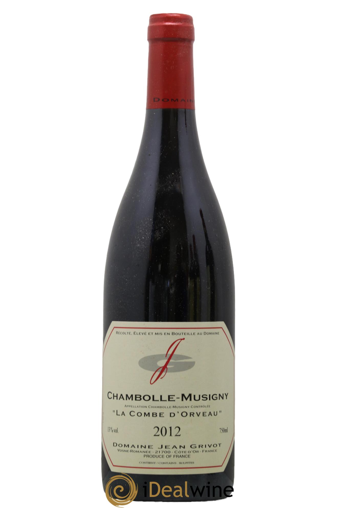 Chambolle-Musigny Combe d'Orveau Jean Grivot 2012 - Lot de 1 bouteille - 0