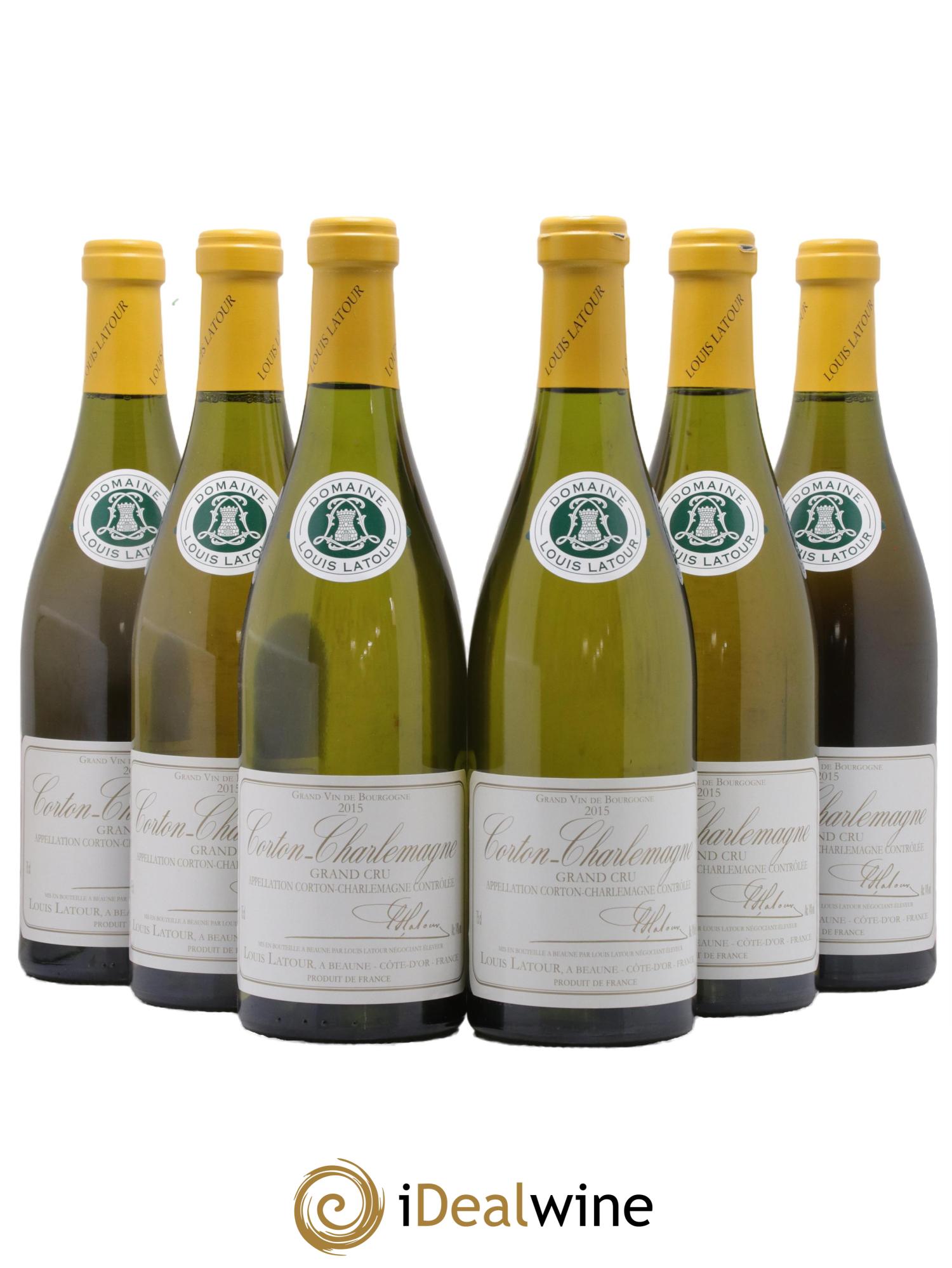 Corton-Charlemagne Grand Cru Louis Latour 2015 - Lotto di 6 bottiglie - 0