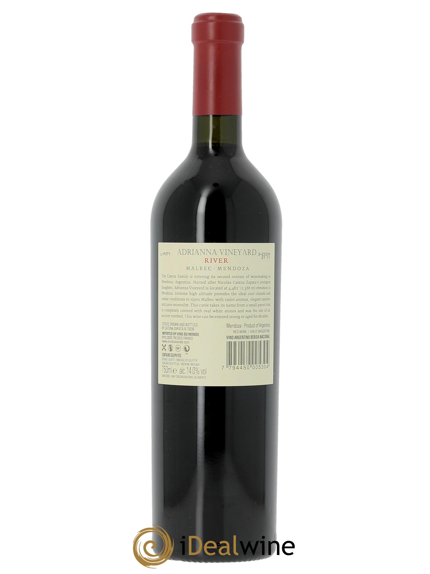 Mendoza Adrianna Vineyard River  2020 - Posten von 1 Flasche - 1