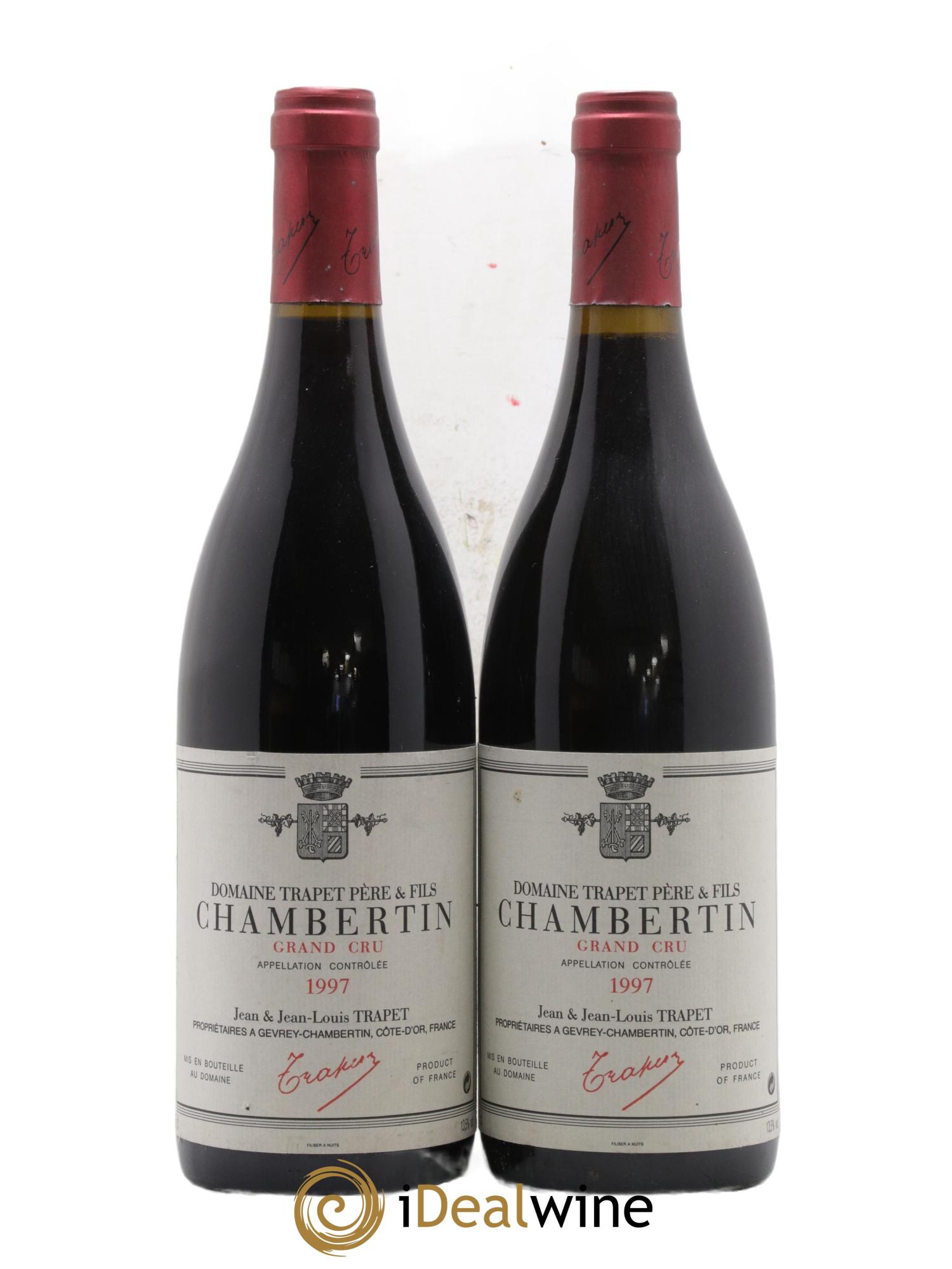 Chambertin Grand Cru Domaine Trapet 1997 - Lot de 2 bouteilles - 0