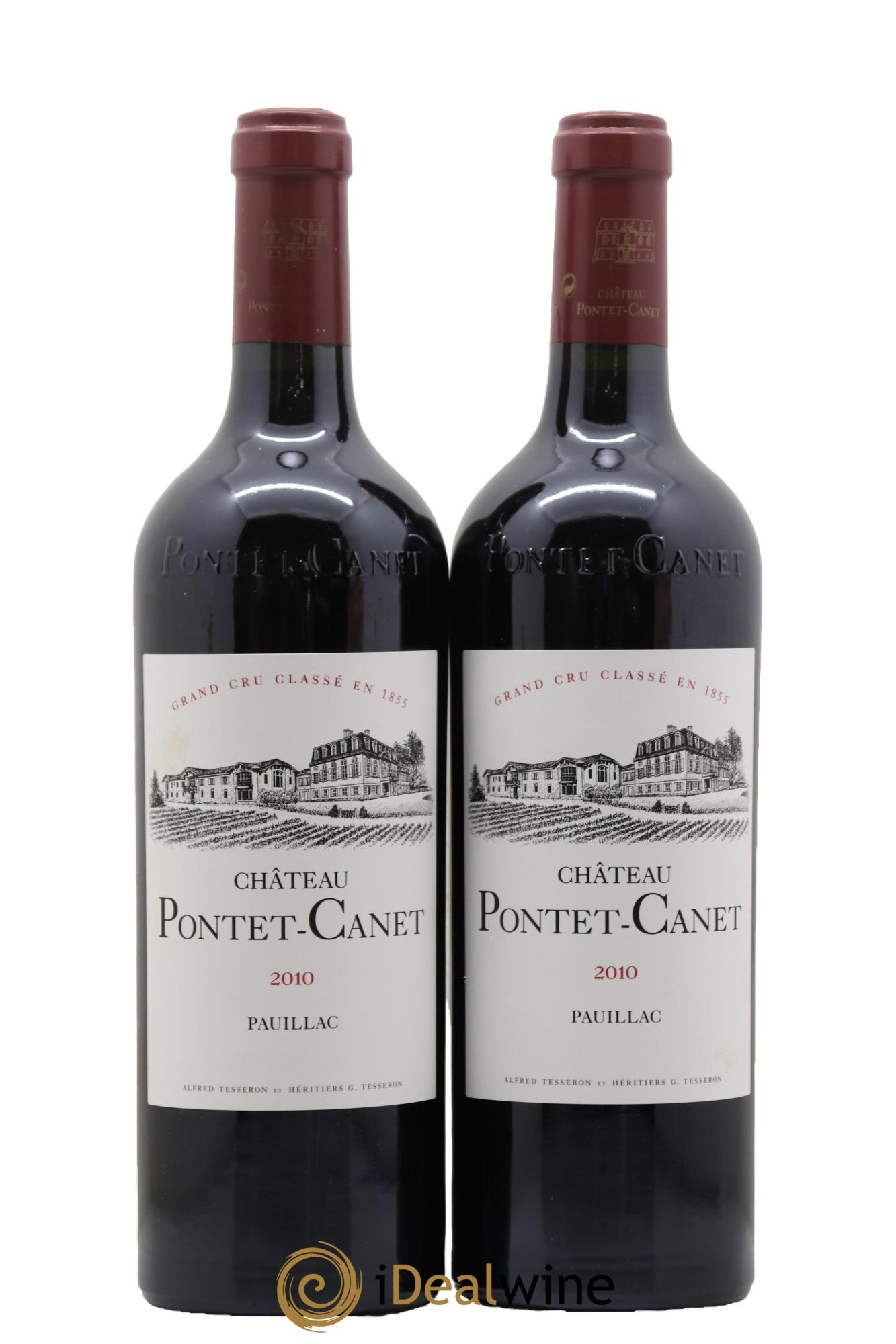 Château Pontet Canet 5ème Grand Cru Classé 2010 - Lotto di 2 bottiglie - 0