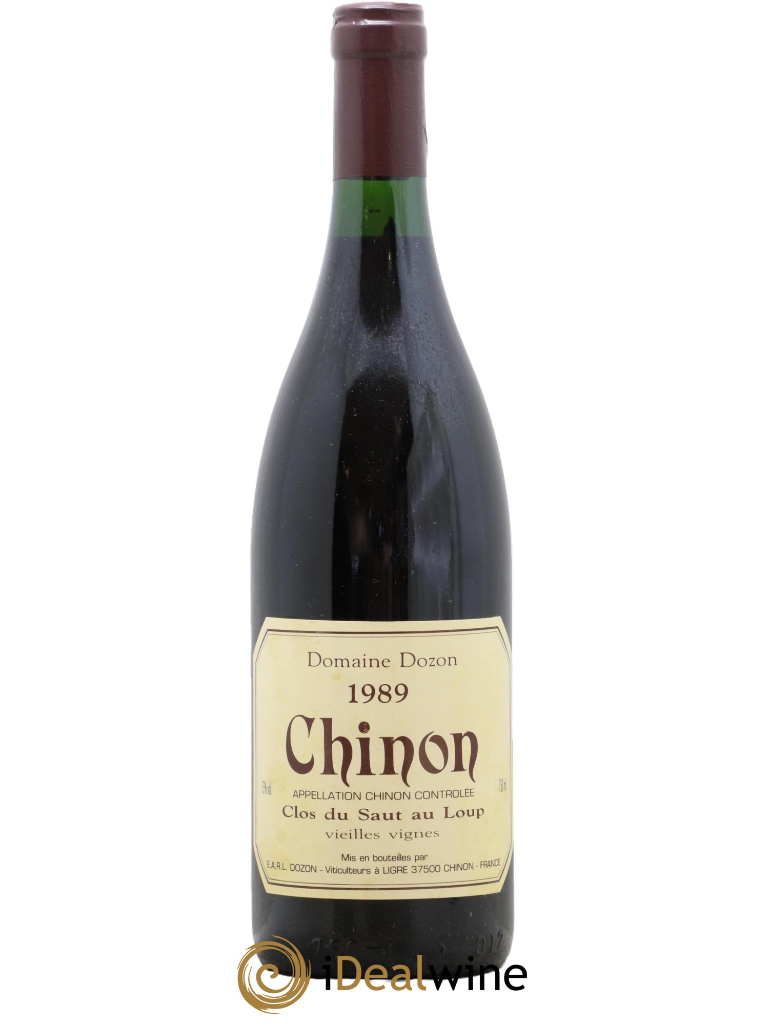 Chinon Clos Du Saut De Loup Vieilles Vignes Domaine Dozon 1989 - Lotto di 1 bottiglia - 0