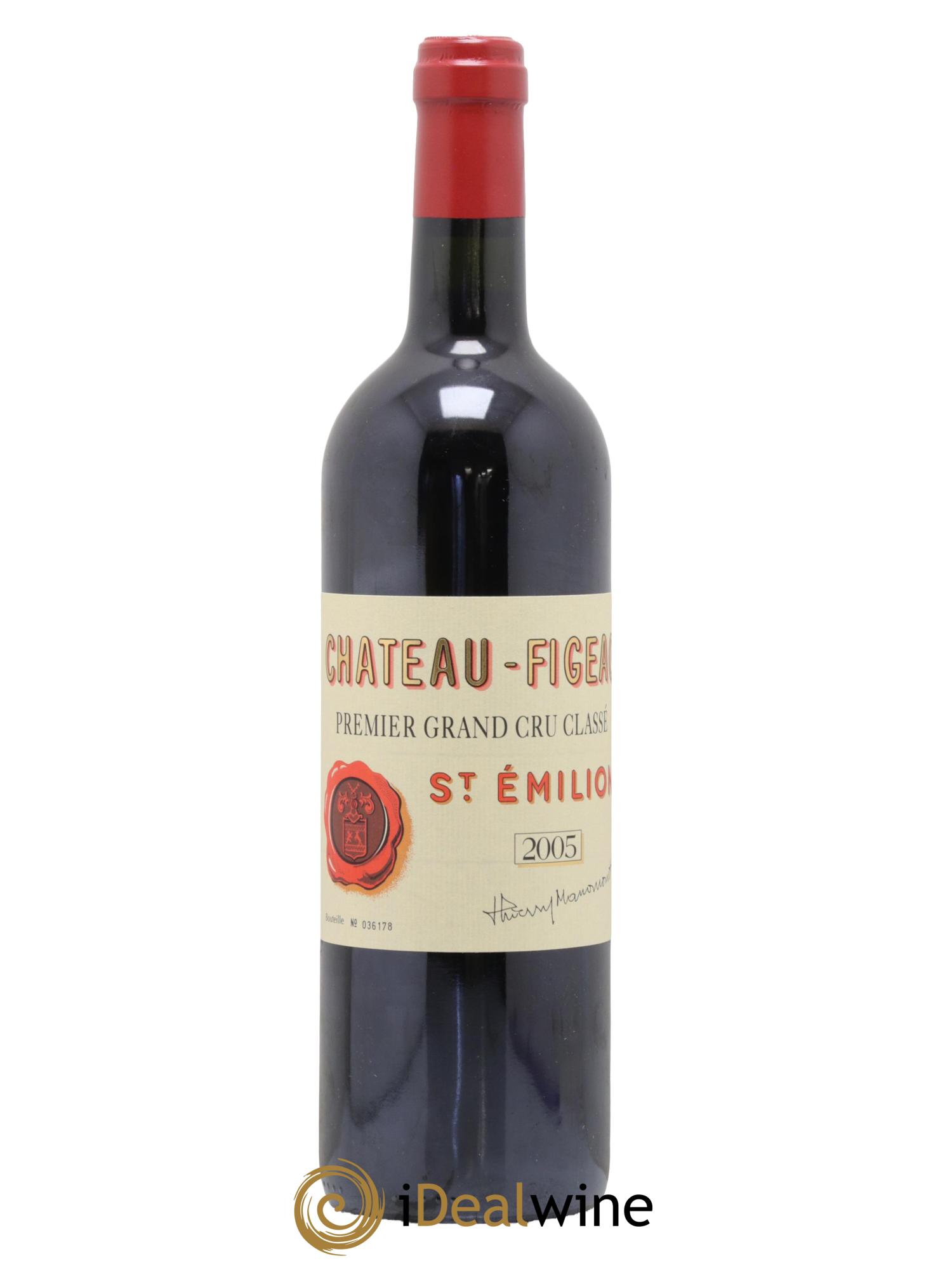 Château Figeac 1er Grand Cru Classé A 2005 - Lotto di 1 bottiglia - 0