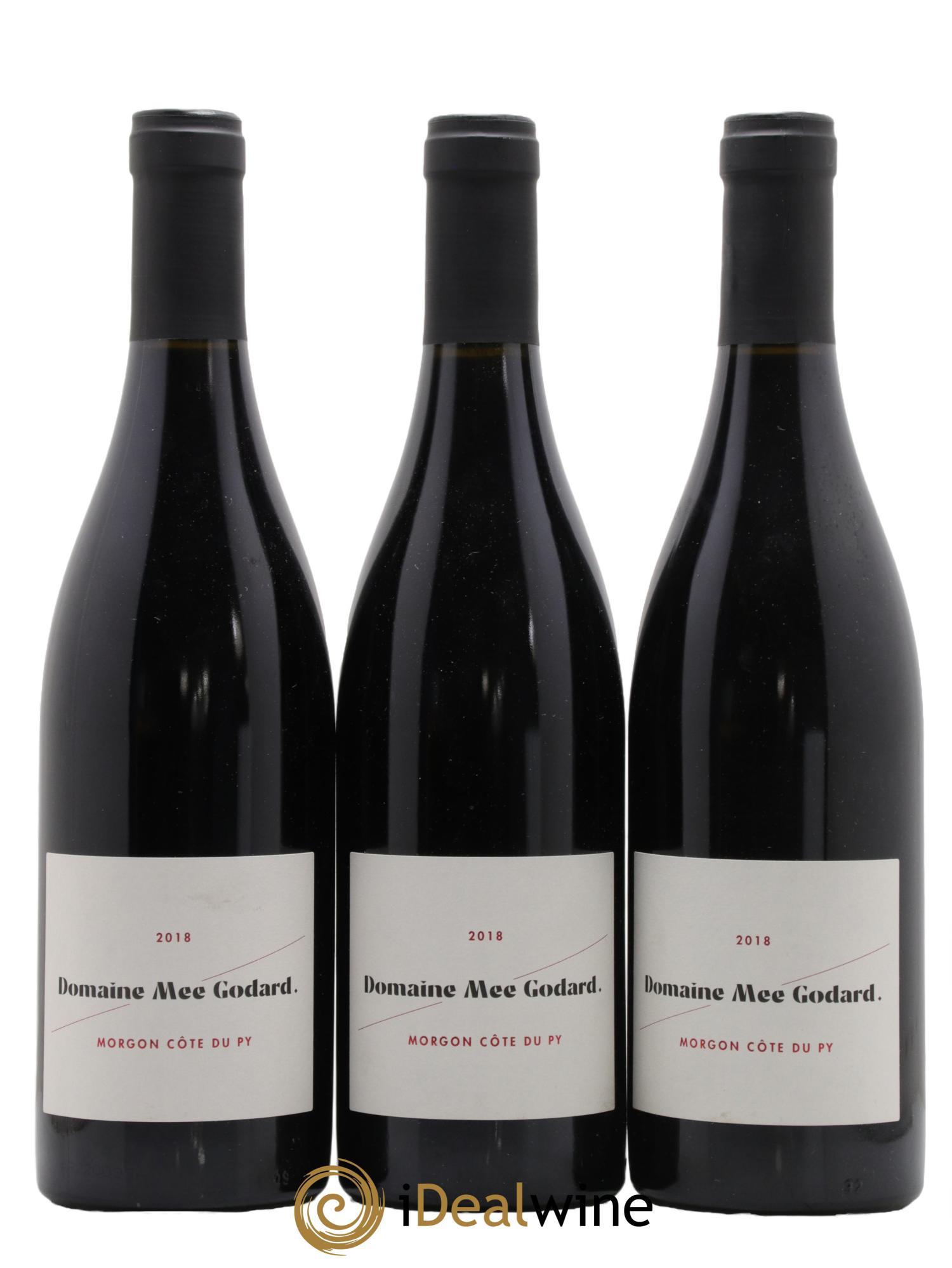 Morgon Côte du Py Mee Godard 2018 - Lot of 3 bottles - 0