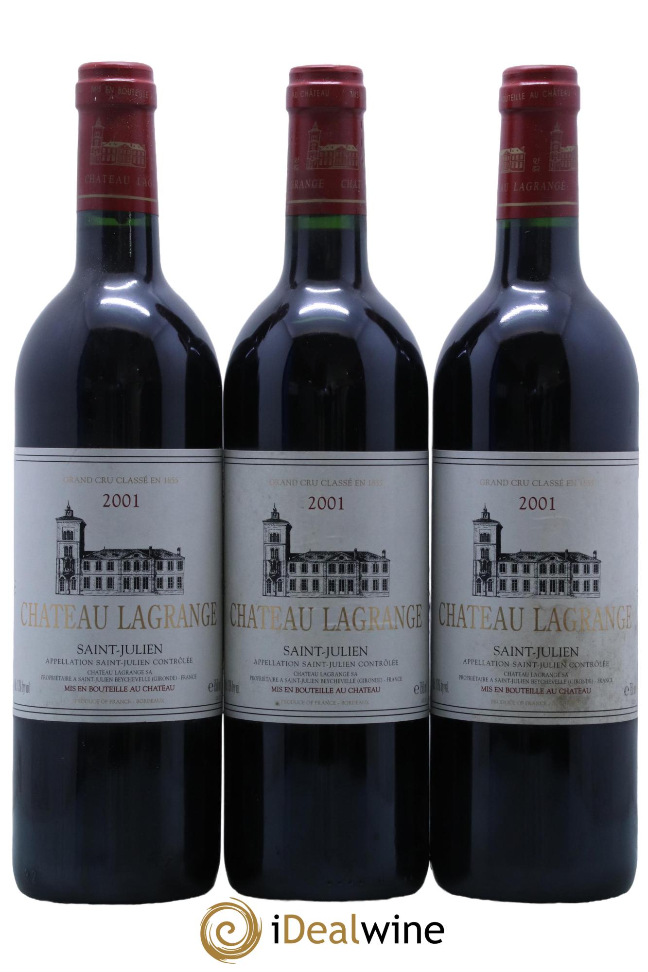 Château Lagrange 3ème Grand Cru Classé  2001 - Lotto di 12 bottiglie - 1