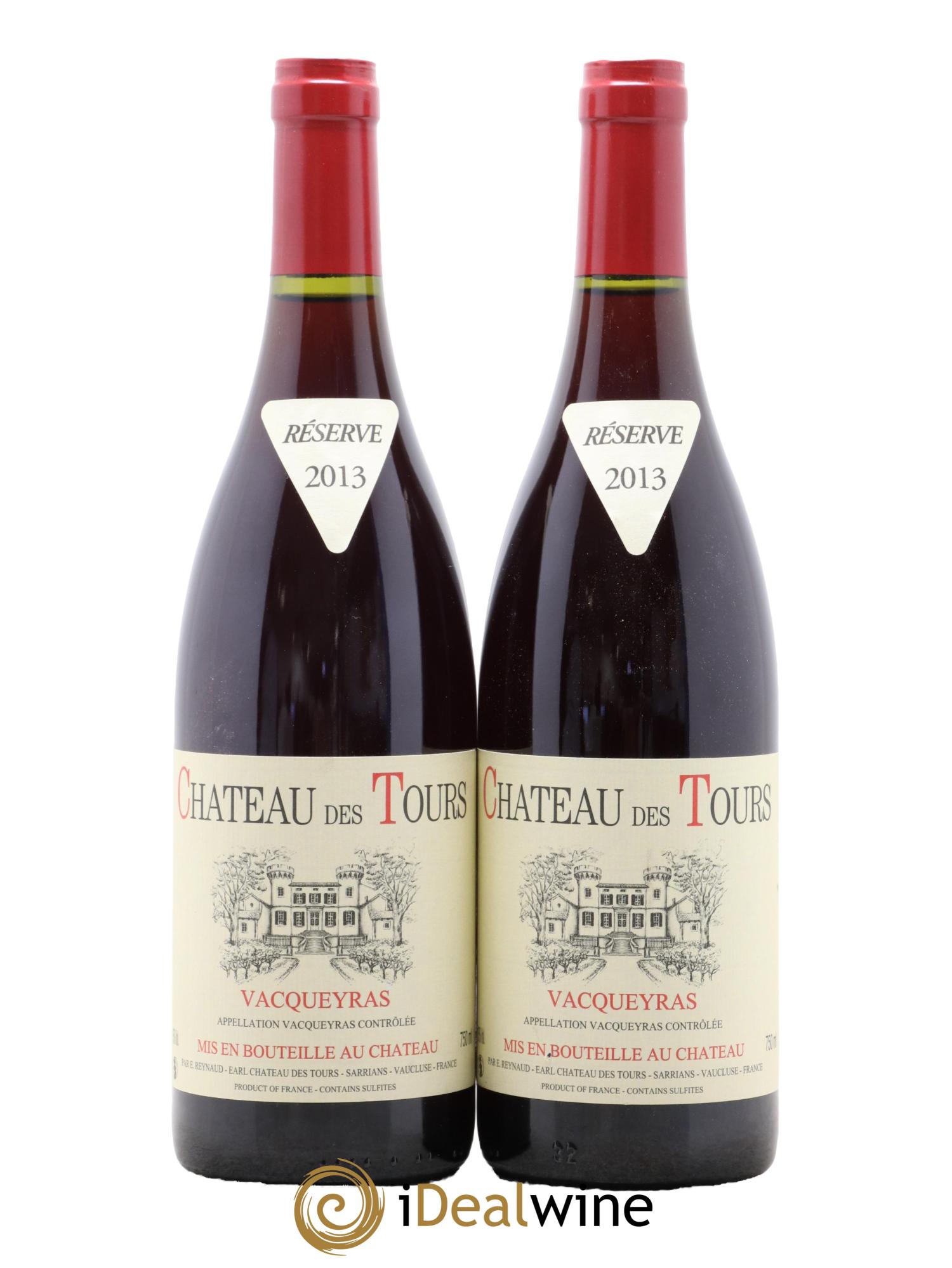 Vacqueyras Château des Tours Emmanuel Reynaud 2013 - Lotto di 2 bottiglie - 0