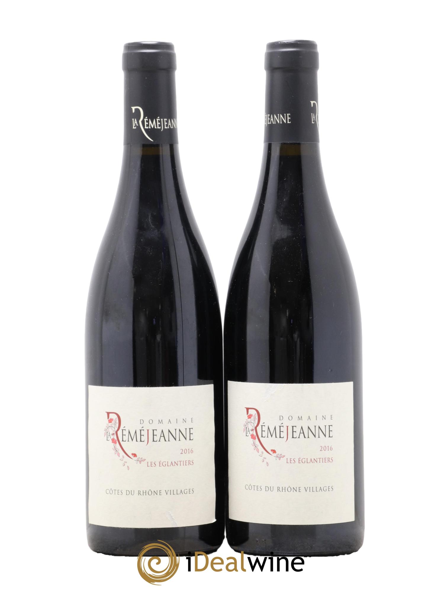 Côtes du Rhône Villages Les Eglantiers La Réméjeanne 2016 - Lot of 2 bottles - 0