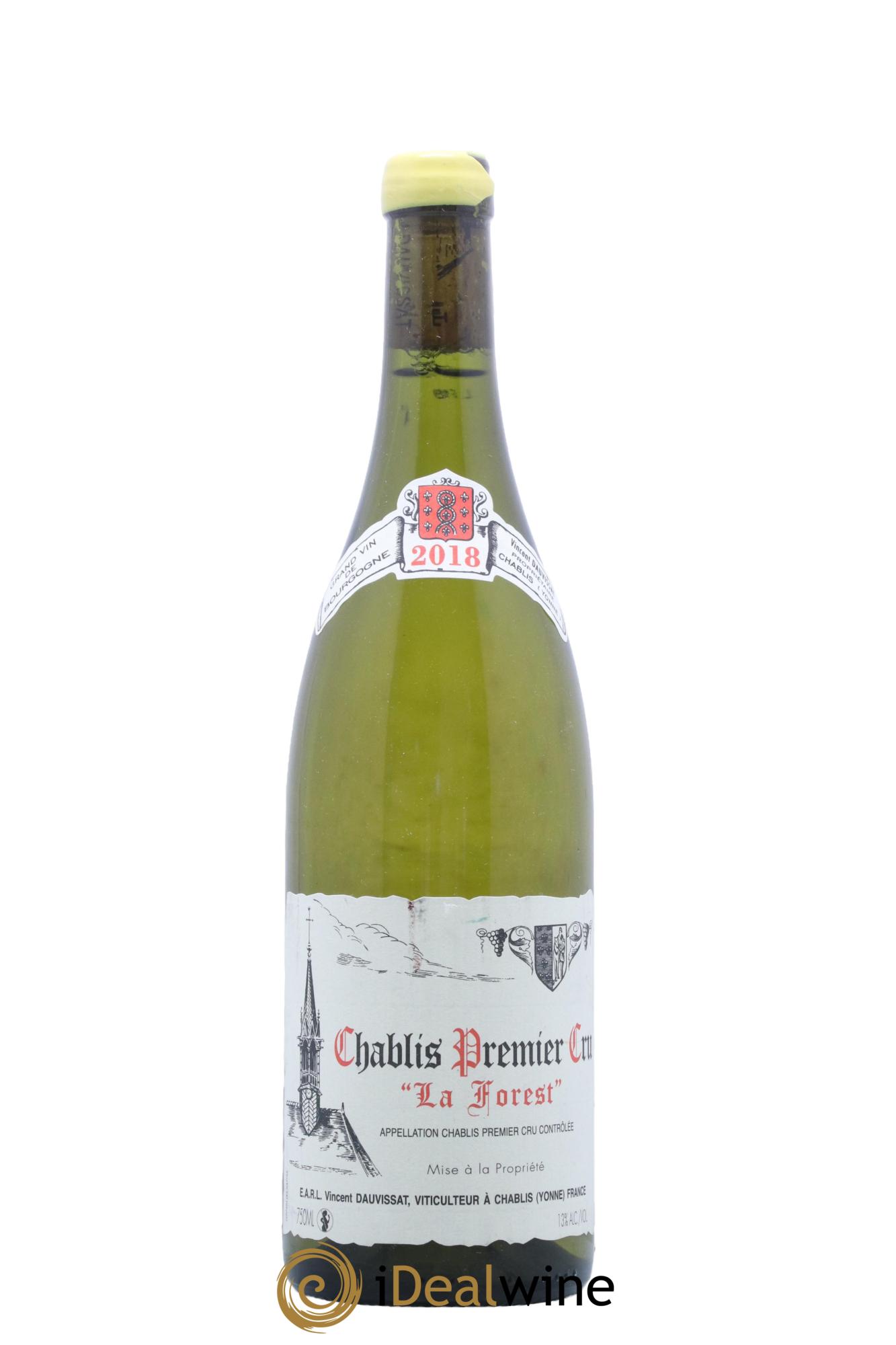 Chablis 1er Cru La Forest Vincent Dauvissat (Domaine) 2018 - Lot of 1 bottle - 0