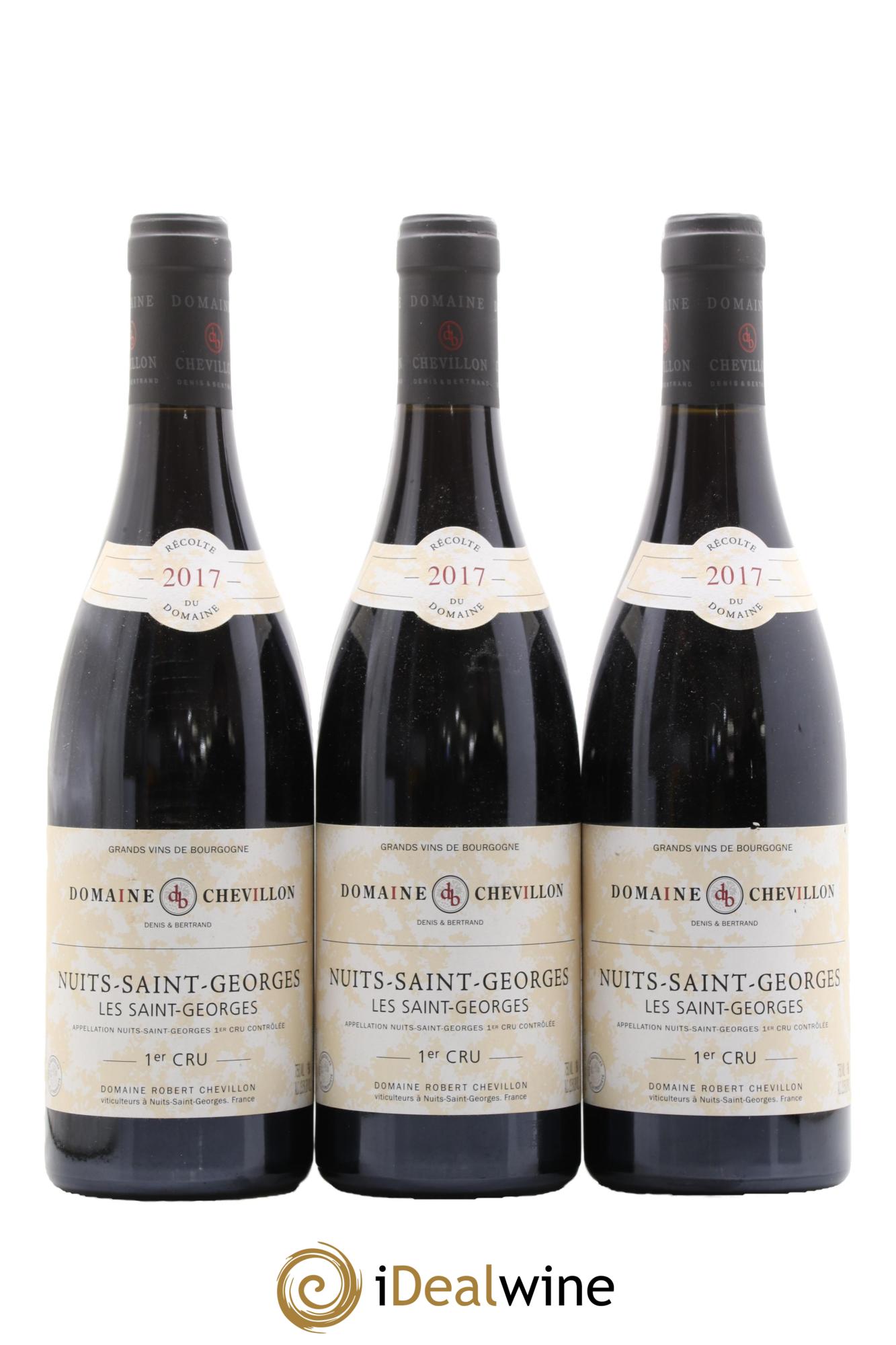 Nuits Saint-Georges 1er Cru Les Saint Georges Robert Chevillon  2017 - Lot de 3 bouteilles - 0